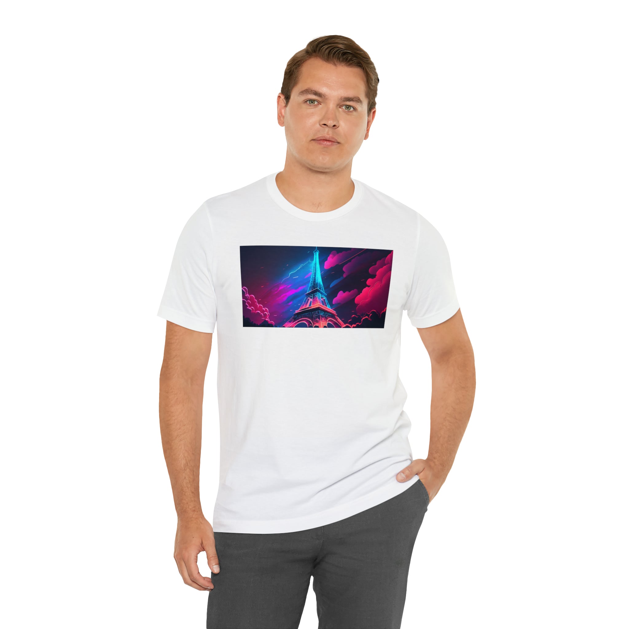 Unisex Jersey Short Sleeve Tee - Eiffel Tower, France