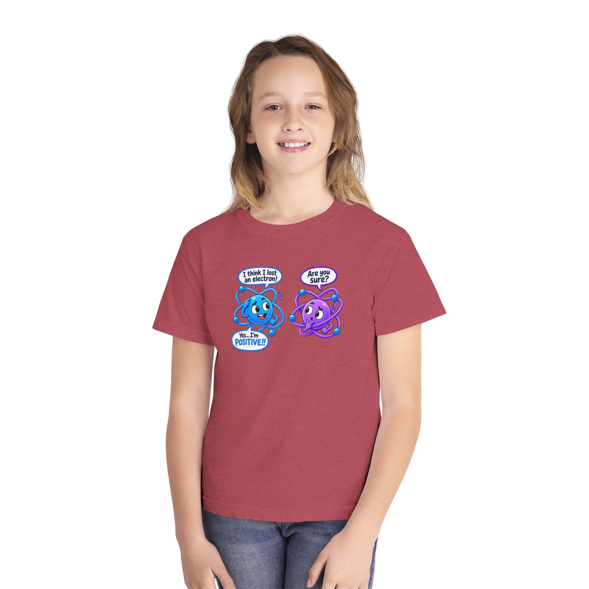 Youth Midweight Cotton Tee - Science collection - Atomic Conversation