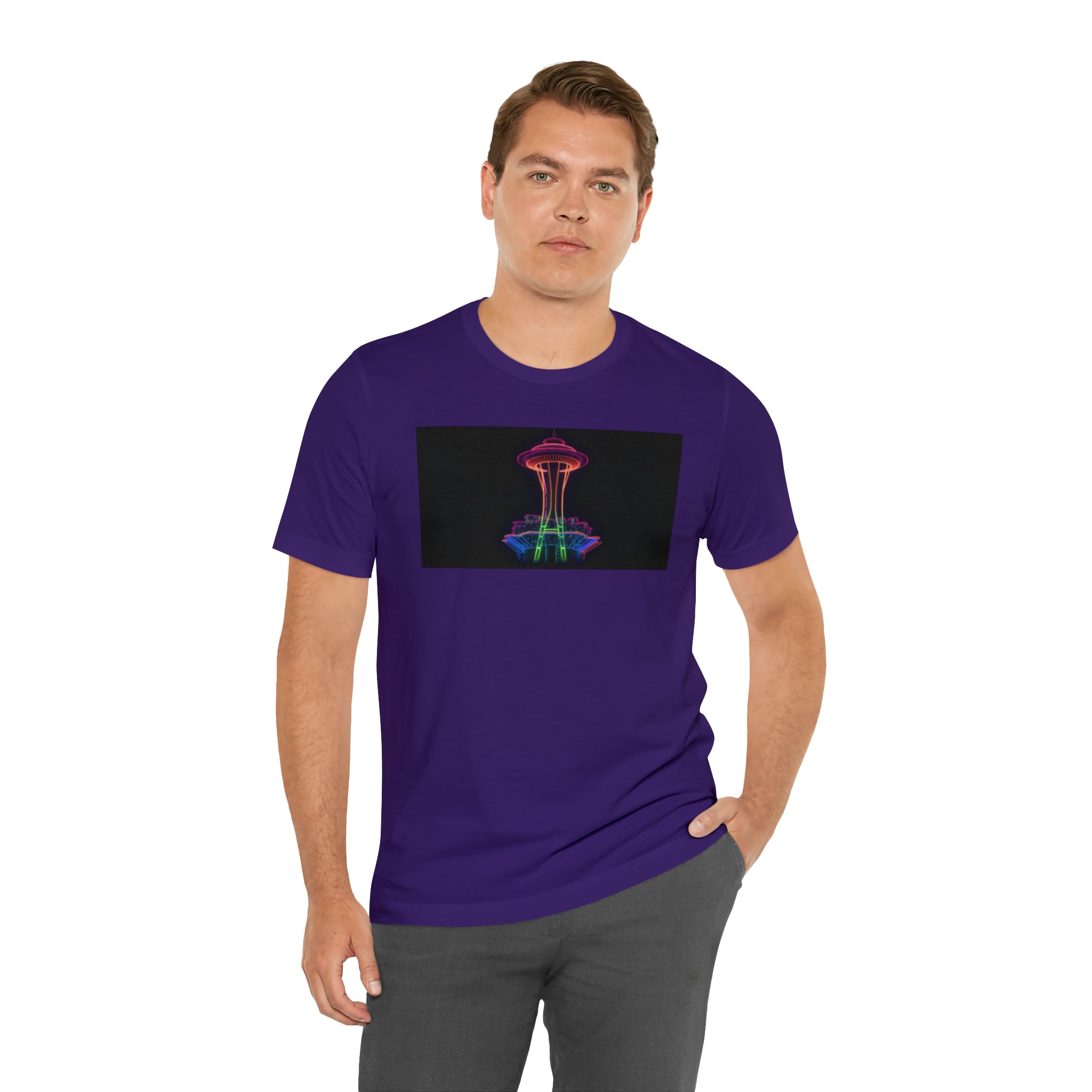 Unisex Jersey Short Sleeve Tee - Space Needle, Seattle, USA