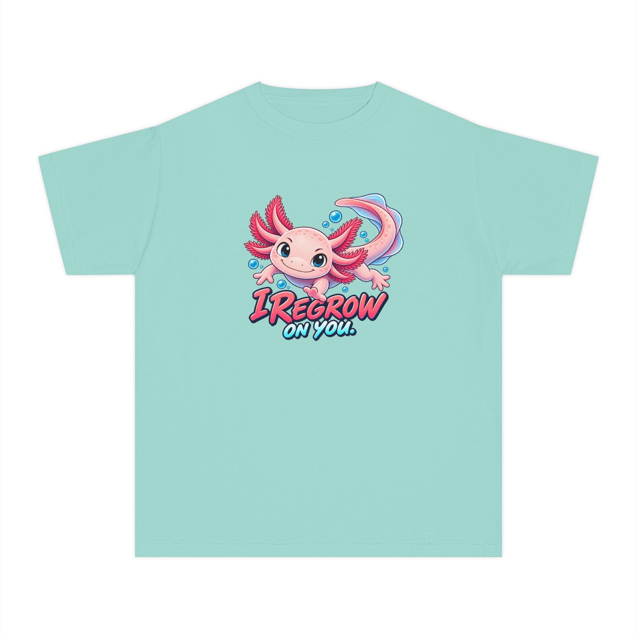 Youth Midweight Cotton Tee - Axolotl