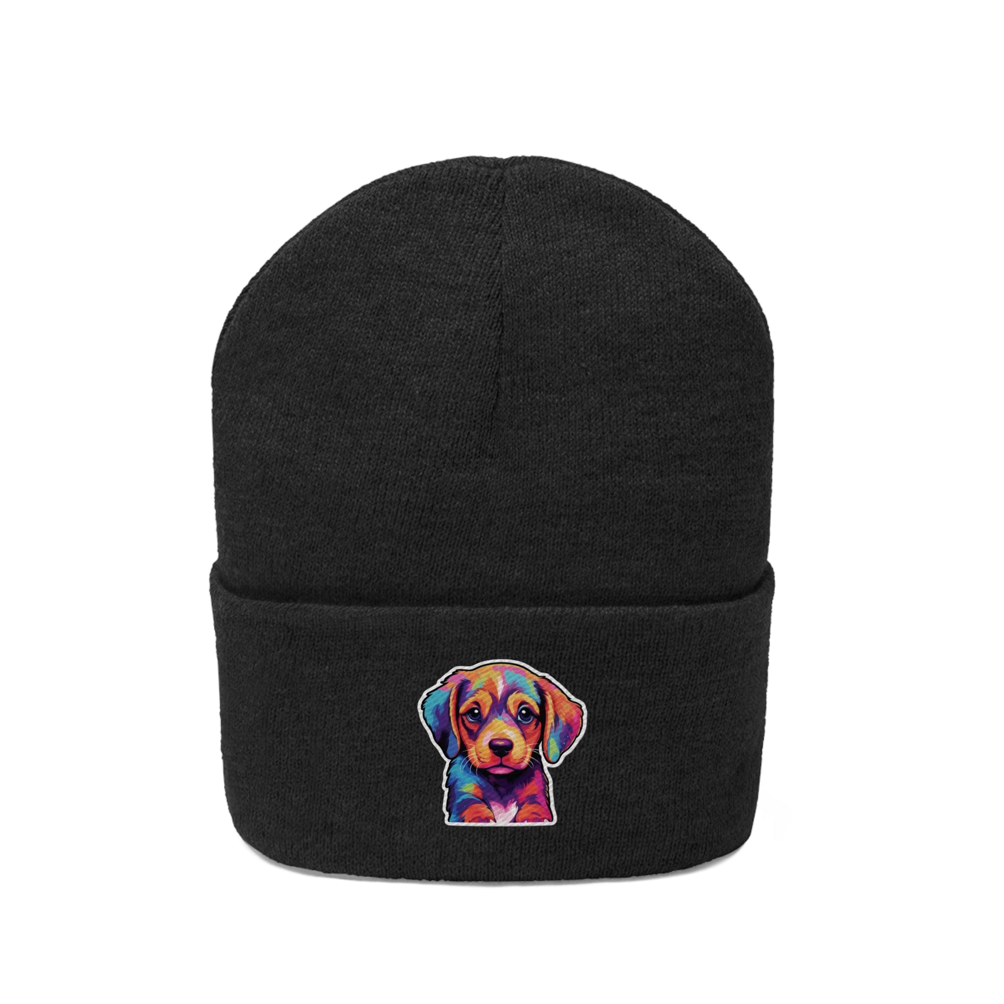 Knit Beanie - Puppy Pop Art 05