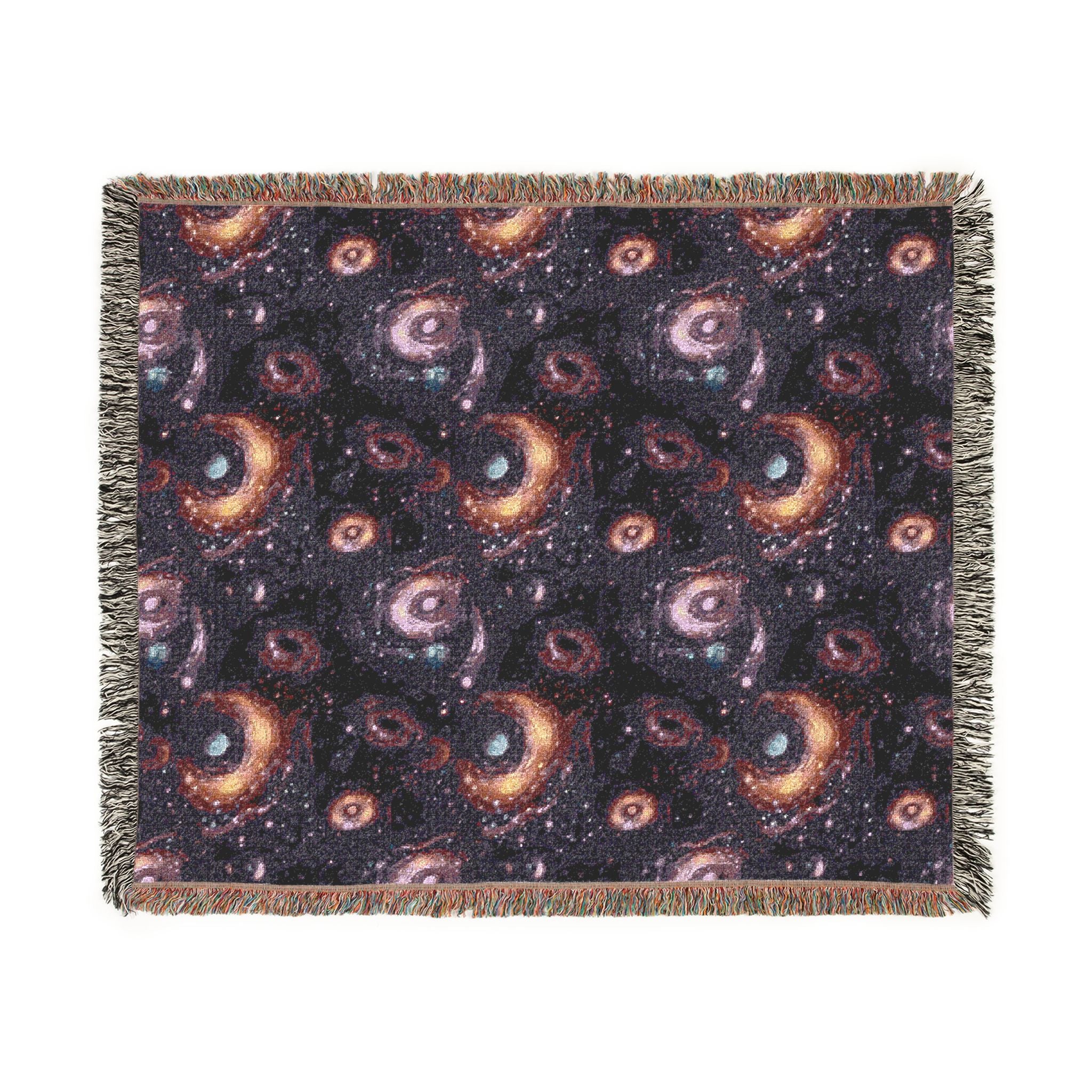 Woven Throw Blanket — Reversible Cozy Check Pattern for Living Room & Cabin - Design 06