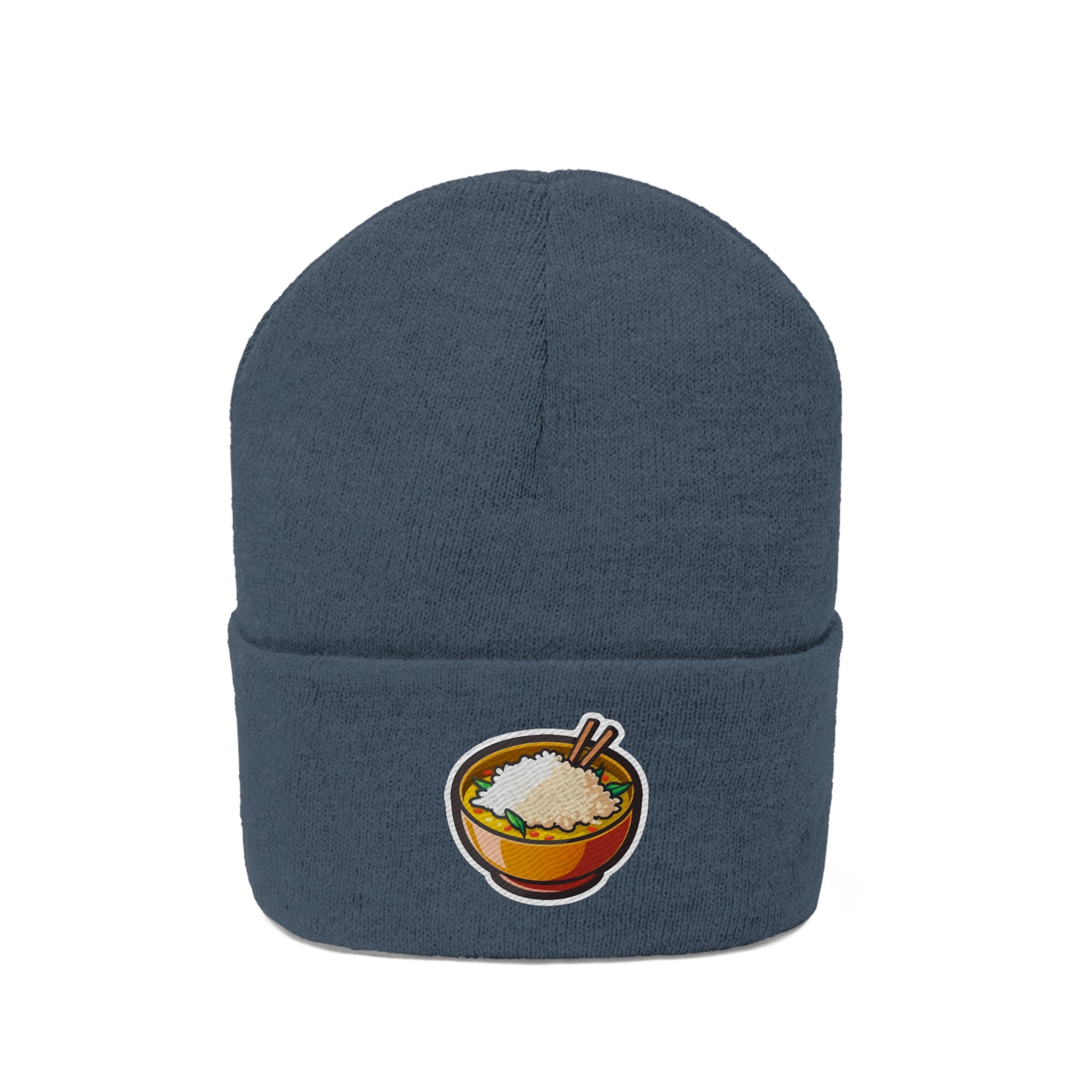 Knit Beanie - Rice Bowl Pop Art