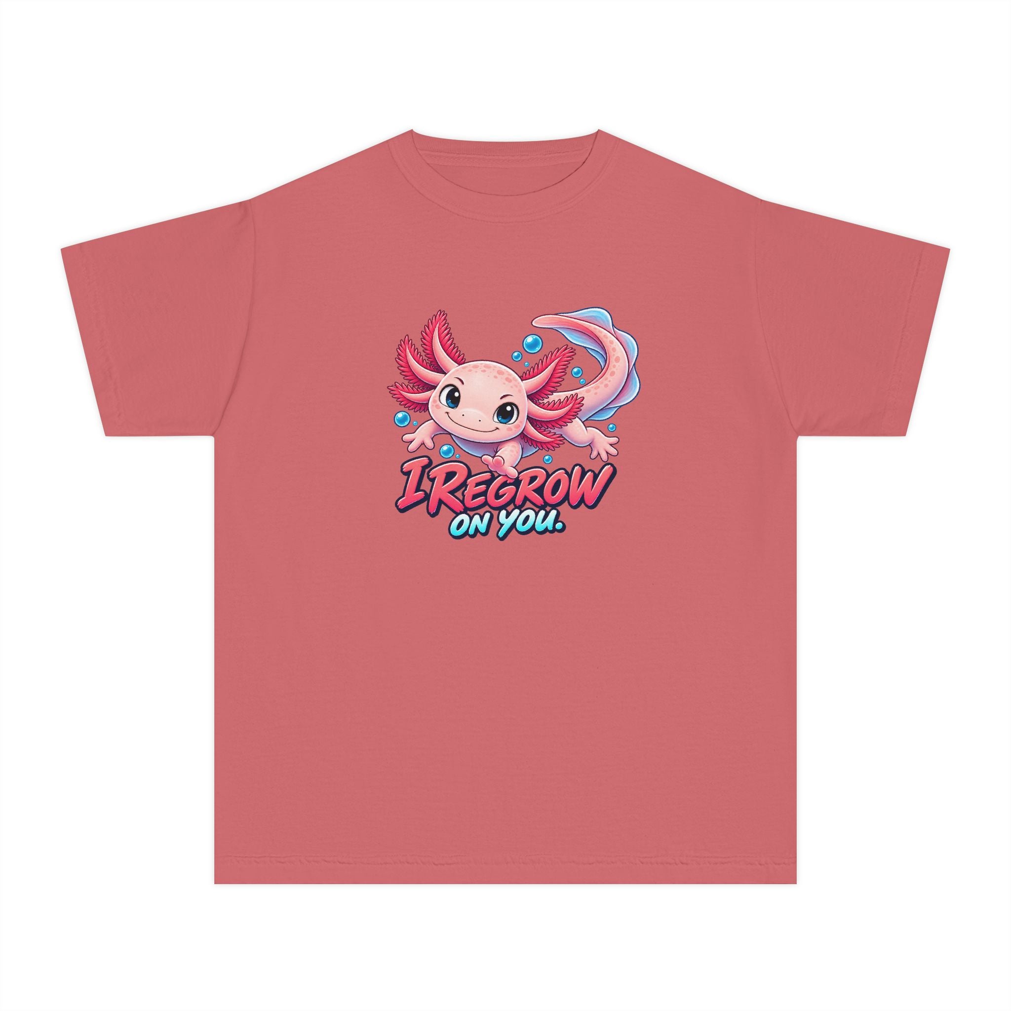 Youth Midweight Cotton Tee - Axolotl