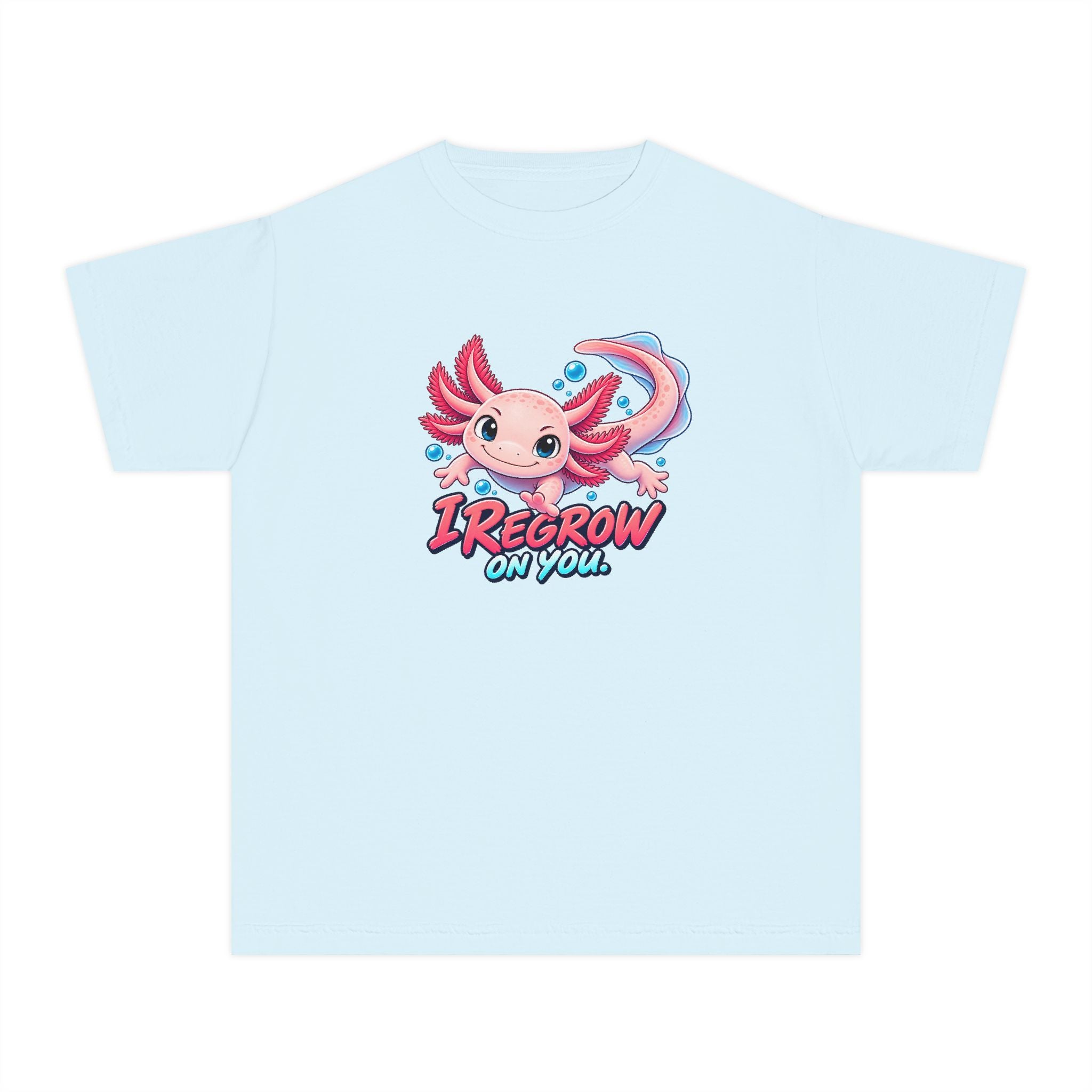 Youth Midweight Cotton Tee - Axolotl