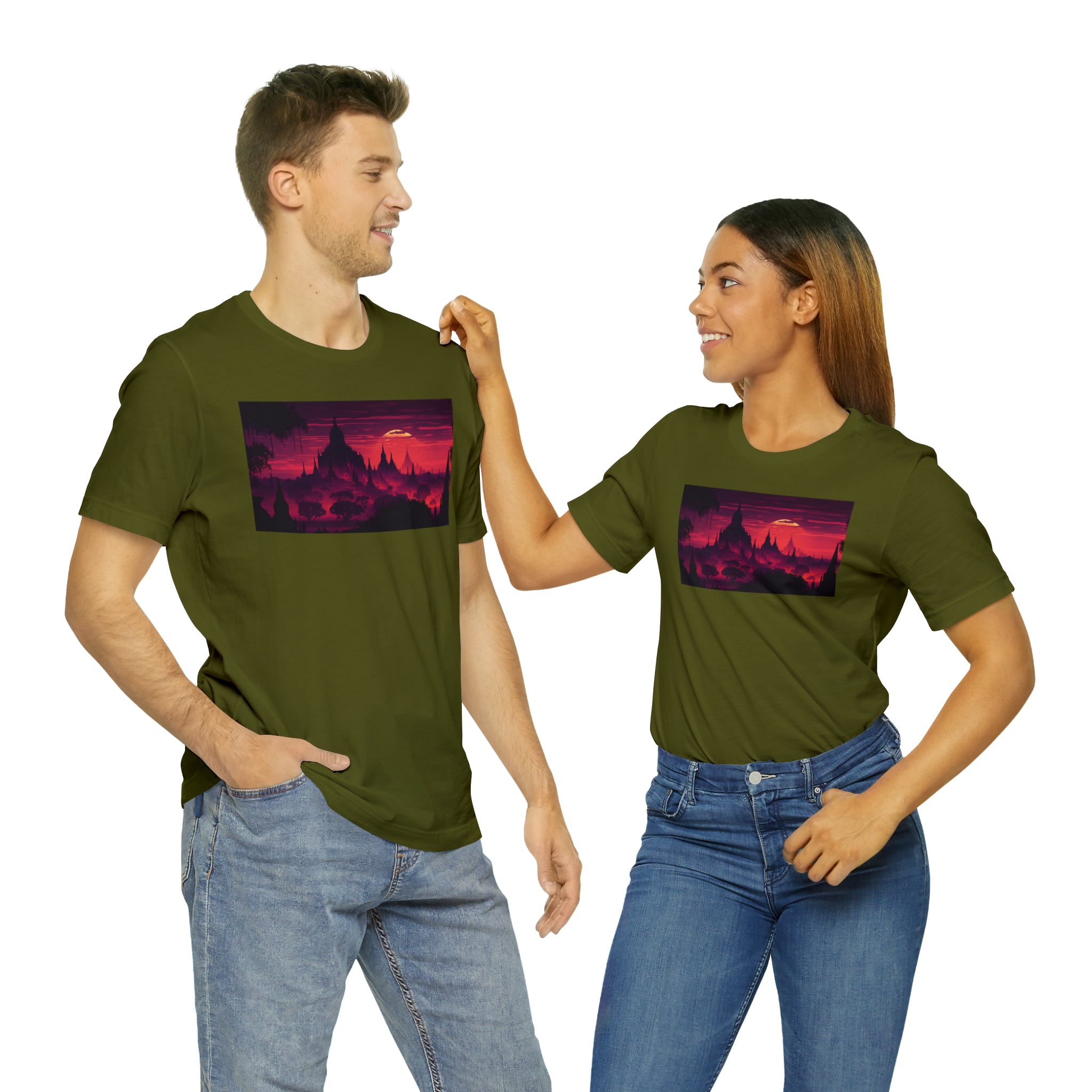 Unisex Jersey Short Sleeve Tee - Bagan, Myanmar