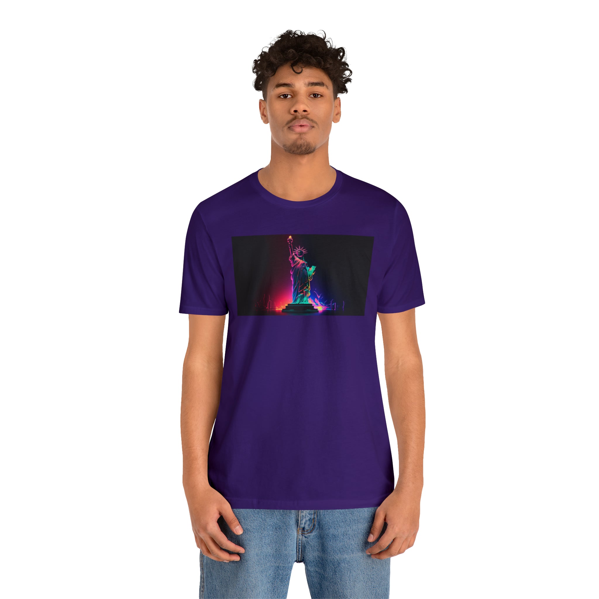 Unisex Jersey Short Sleeve Tee - Statue of Liberty, New York, USA