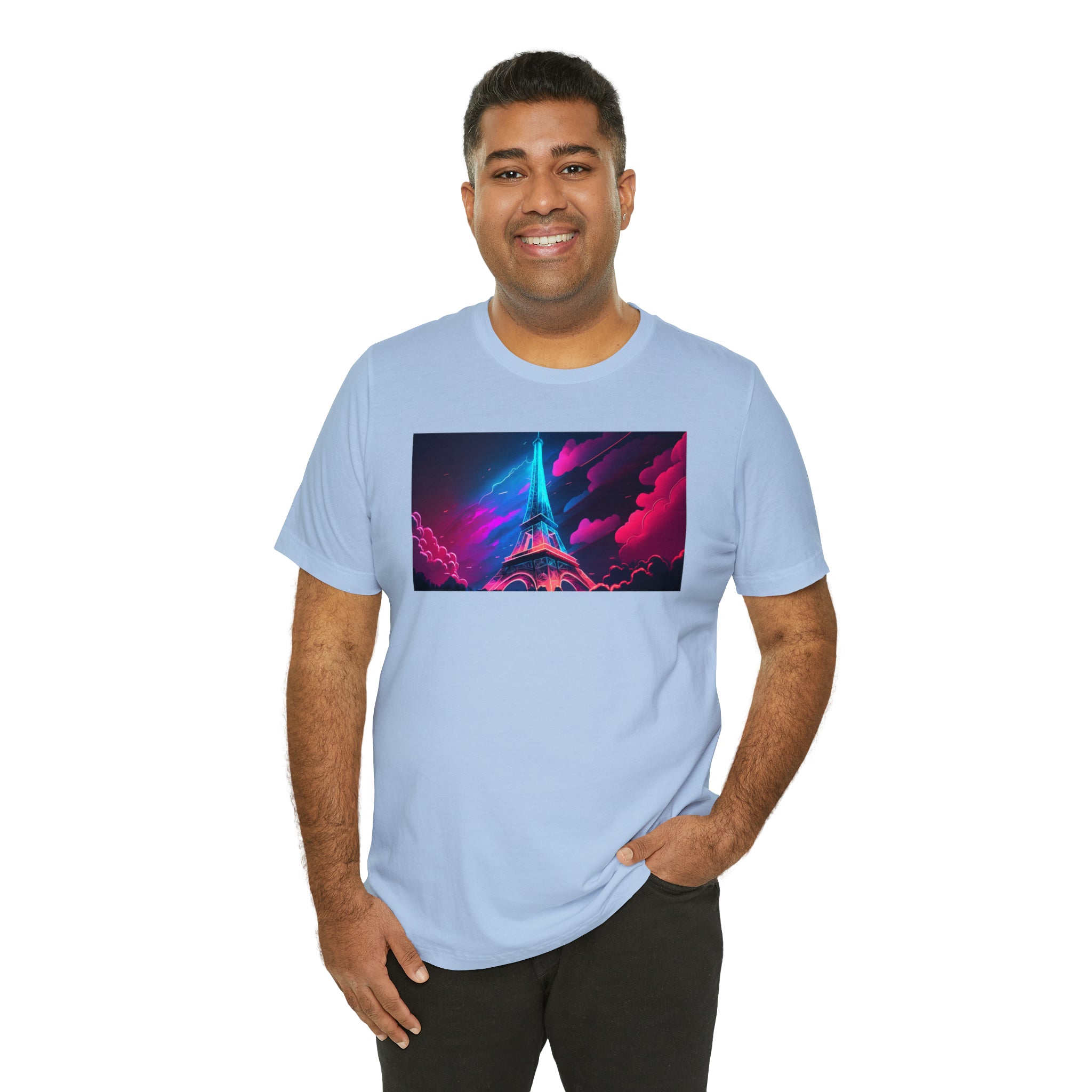 Unisex Jersey Short Sleeve Tee - Eiffel Tower, France