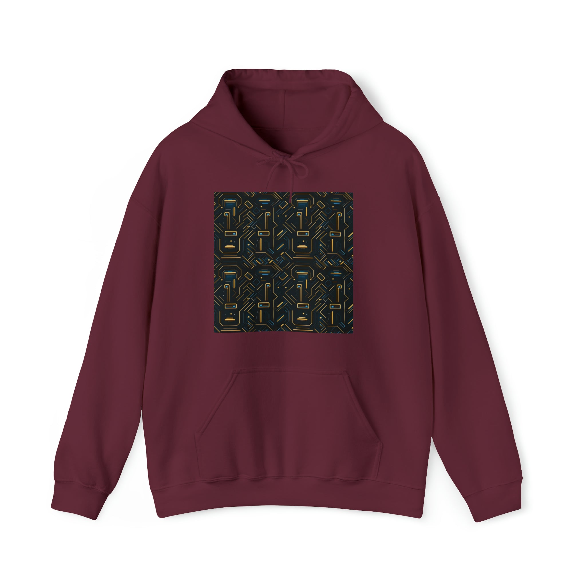 Unisex Heavy Blend™ Hooded Sweatshirt - Abstract Neon Designs 05