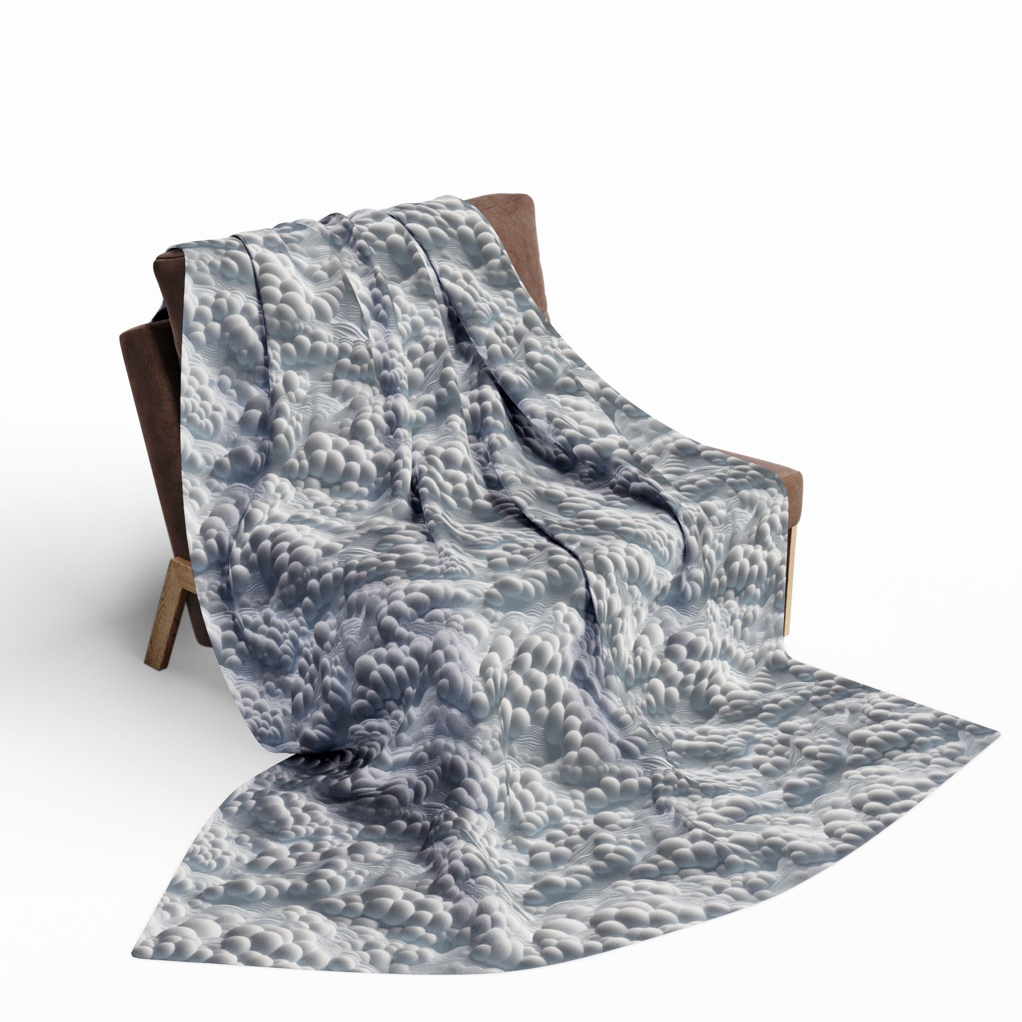 Arctic Fleece Blanket — Cozy Clouds Pattern