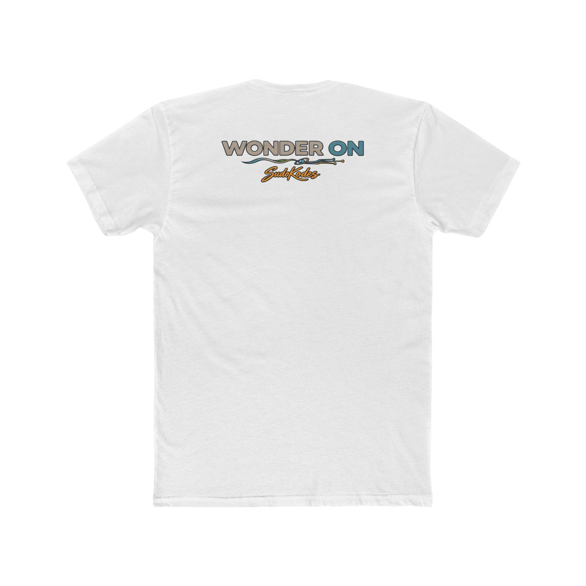 Manta Ray Flying Underwater, a Science design, on a men's cotton crew tee