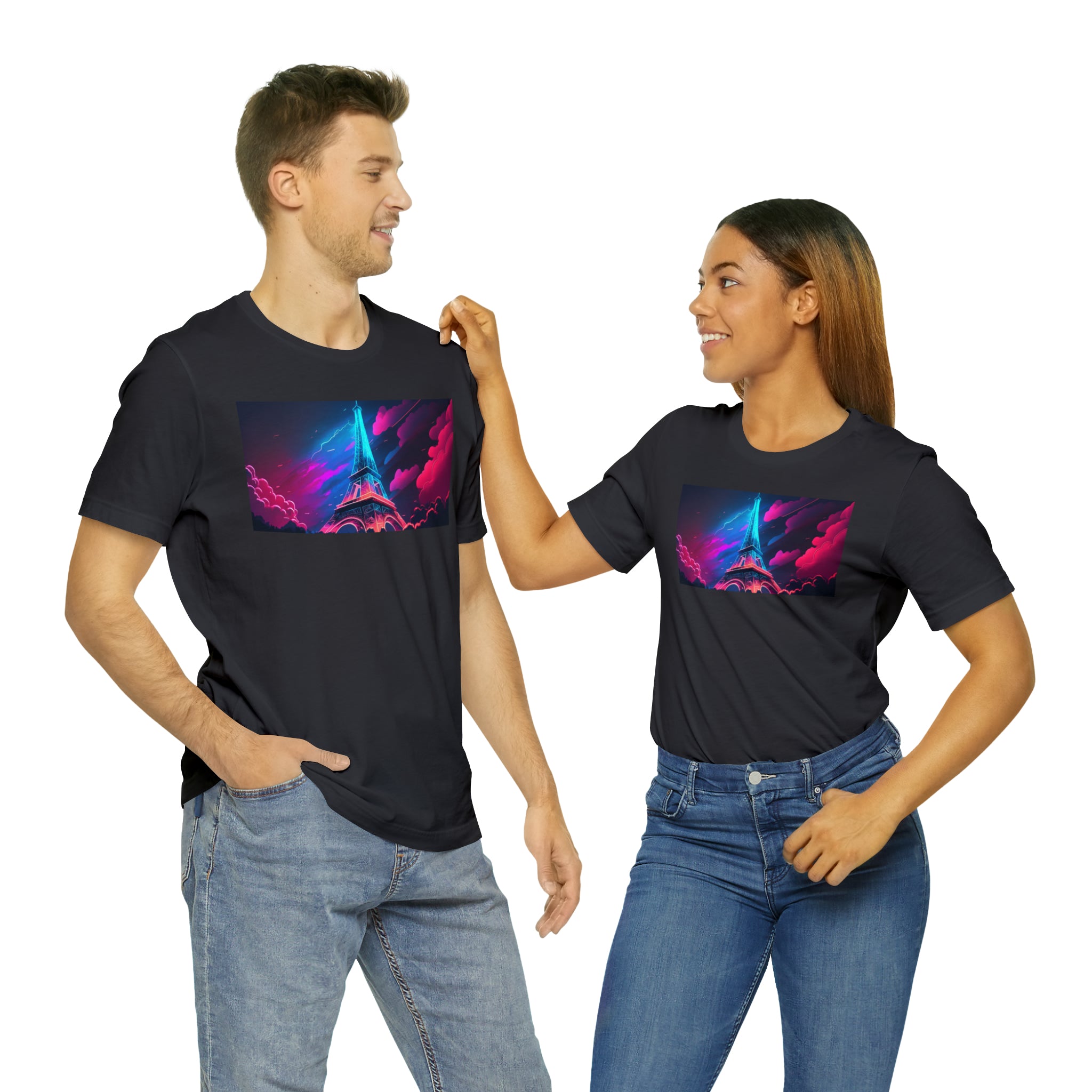 Unisex Jersey Short Sleeve Tee - Eiffel Tower, France