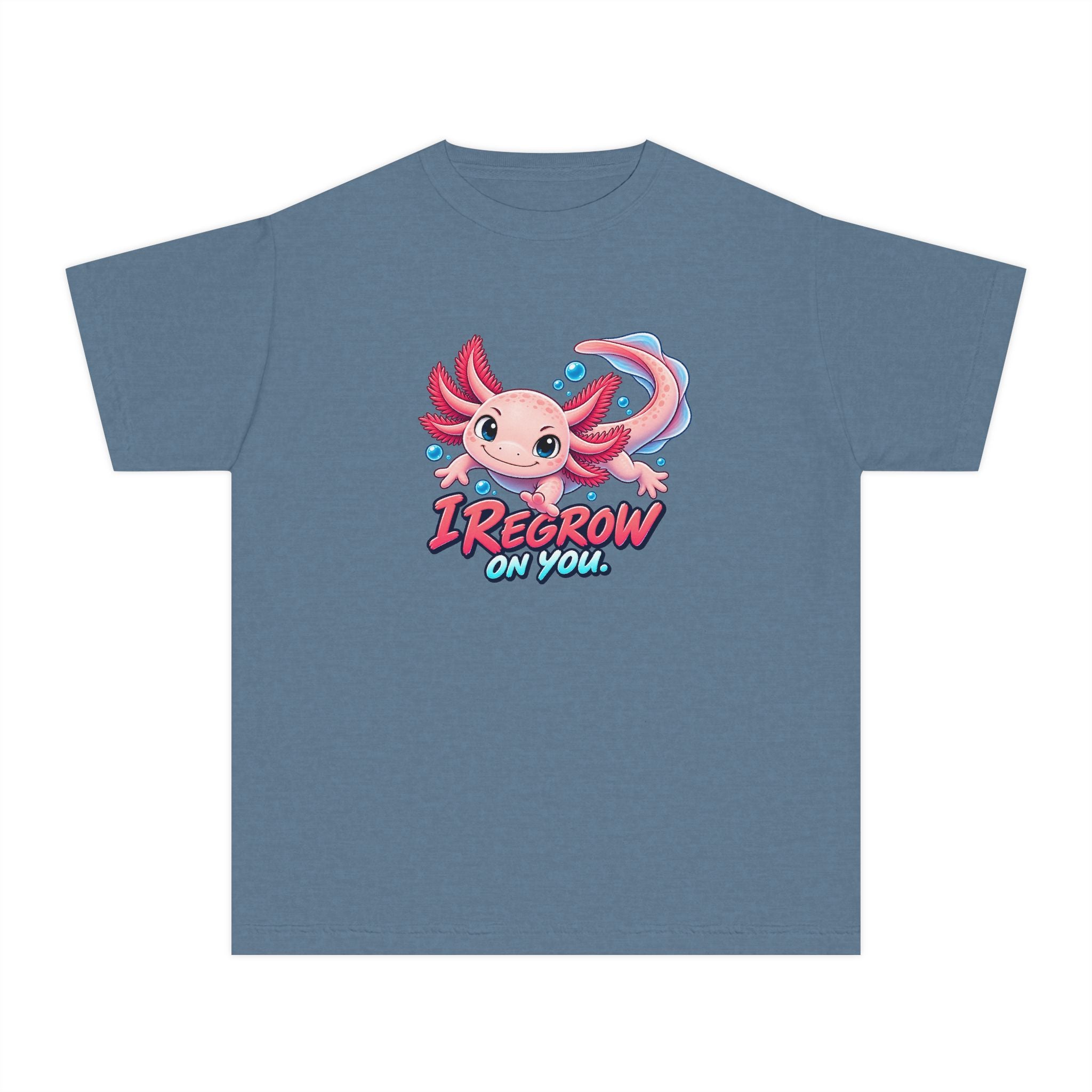 Youth Midweight Cotton Tee - Axolotl