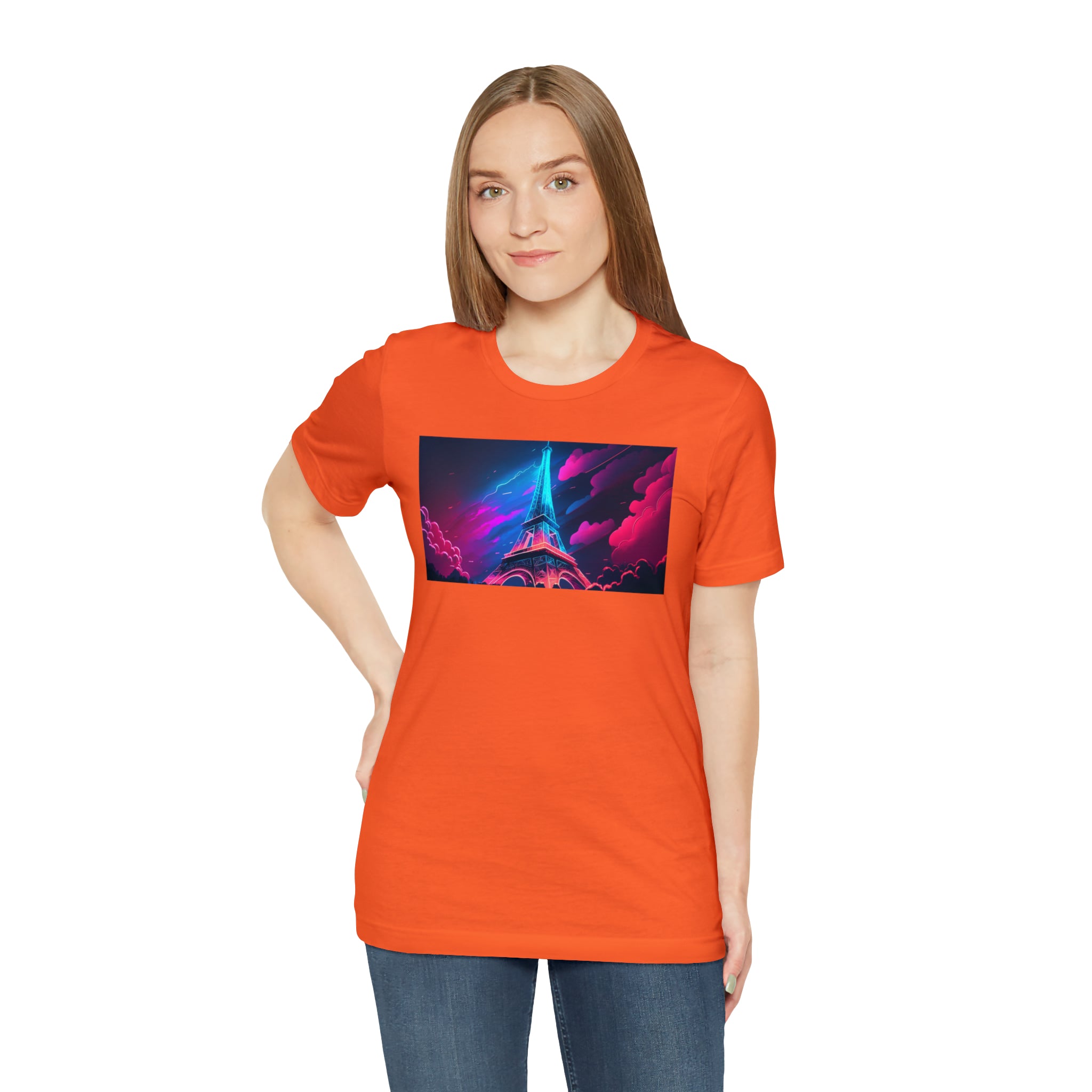 Unisex Jersey Short Sleeve Tee - Eiffel Tower, France