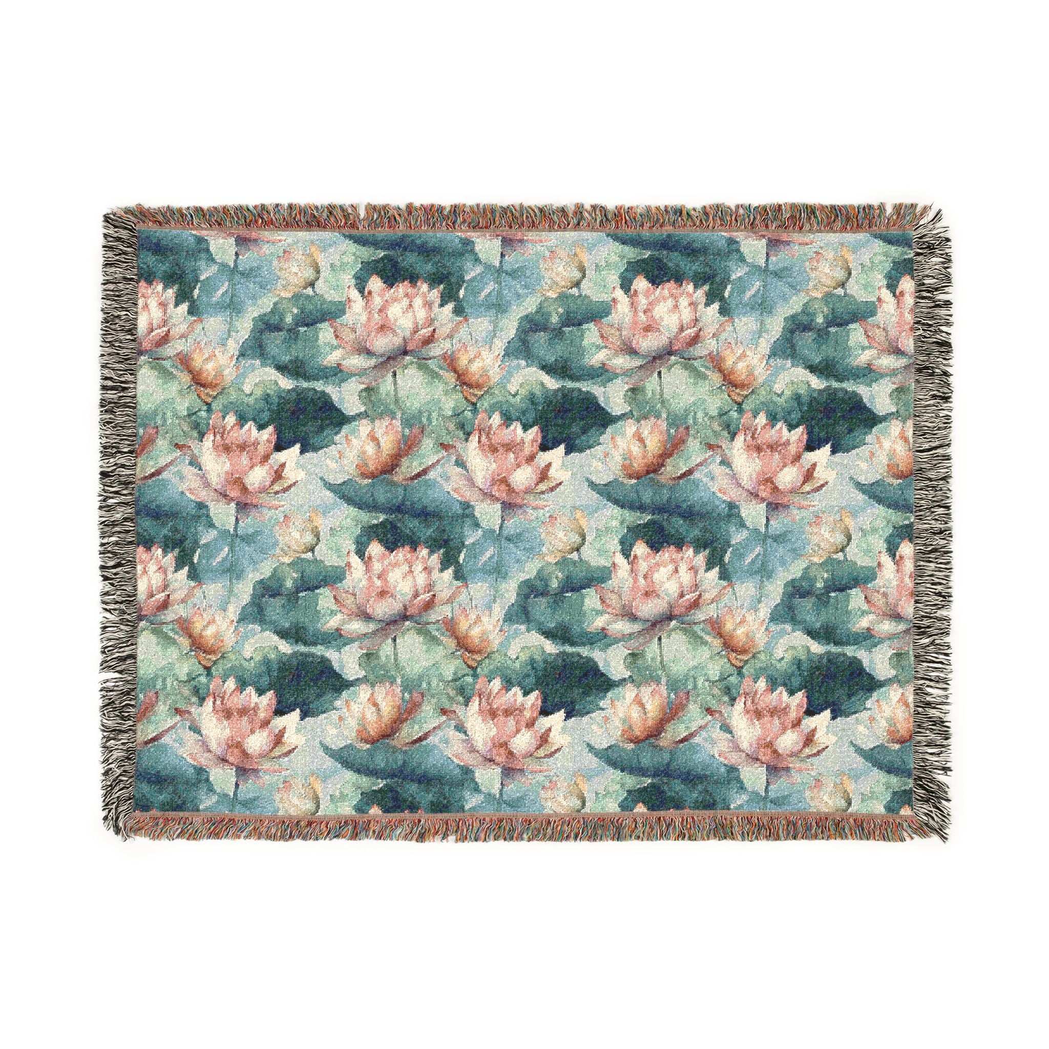 Woven Throw Blanket — Reversible Cozy Check Pattern for Living Room & Cabin - Design 09