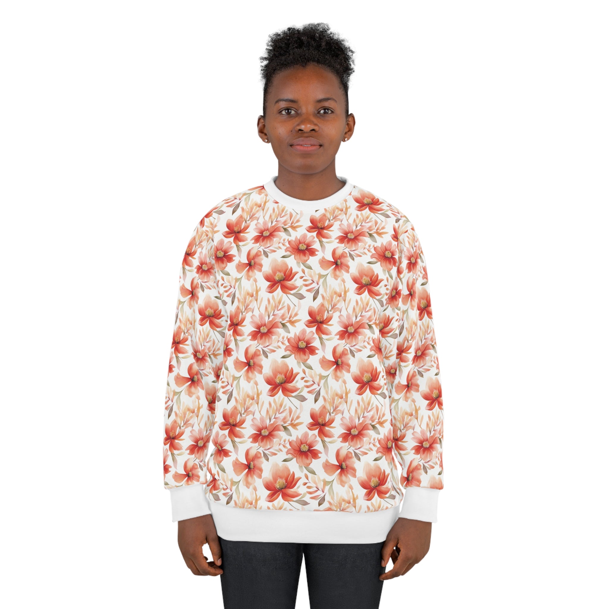 Unisex Sweatshirt (AOP) - Seamless Watercolor Designs 03