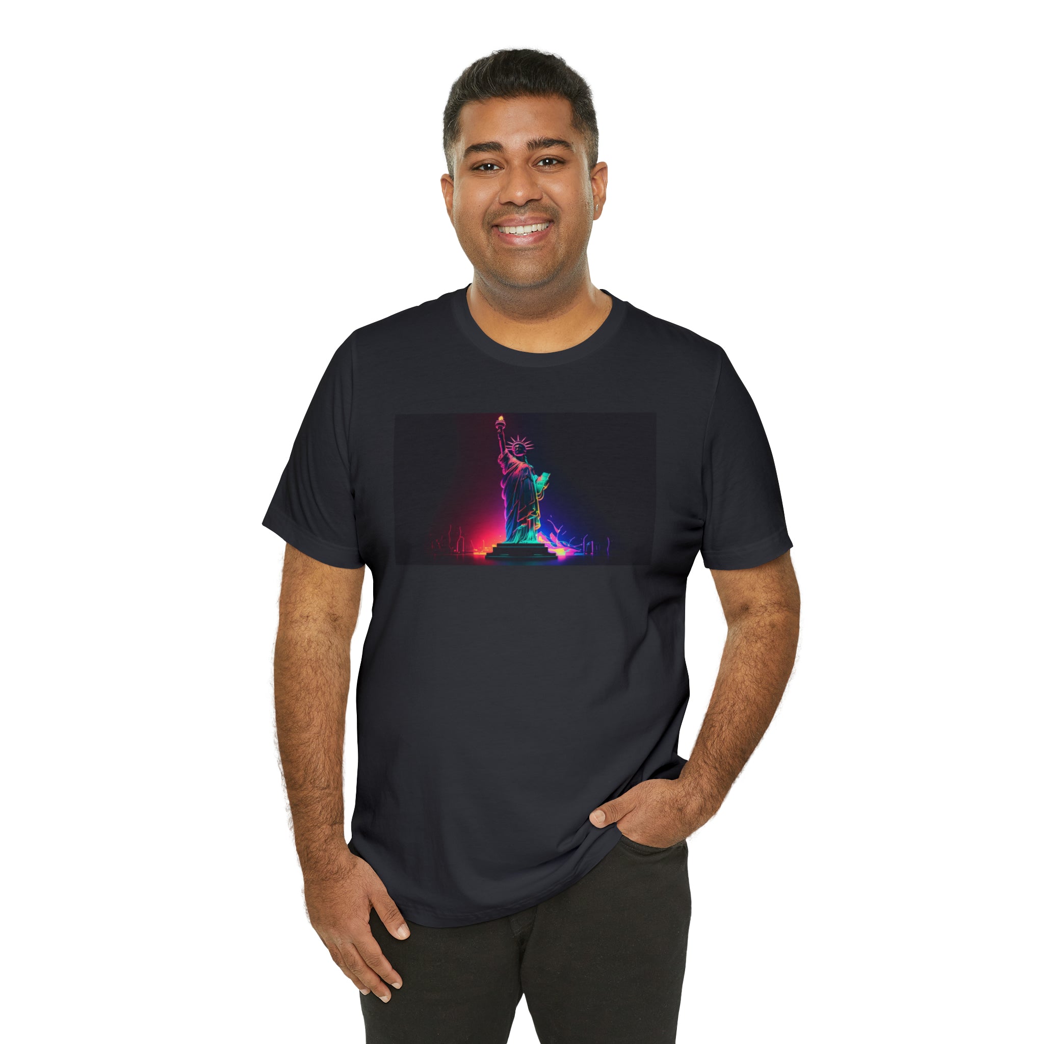 Unisex Jersey Short Sleeve Tee - Statue of Liberty, New York, USA