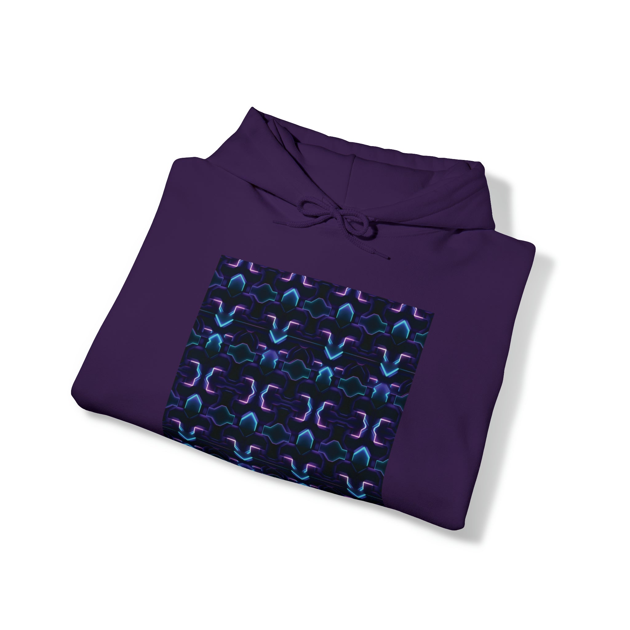 Unisex Heavy Blend™ Hooded Sweatshirt - Abstract Neon Designs 06