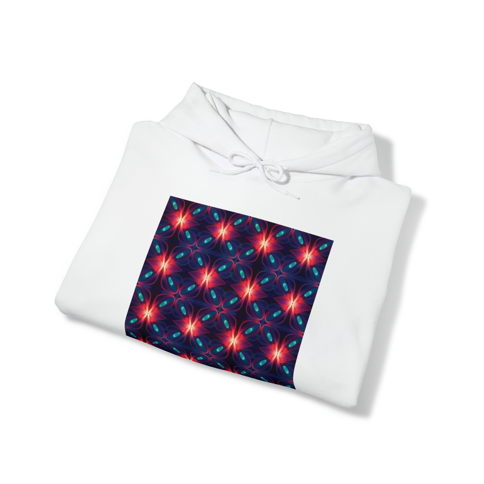 Unisex Heavy Blend™ Hooded Sweatshirt - Abstract Neon Designs 04