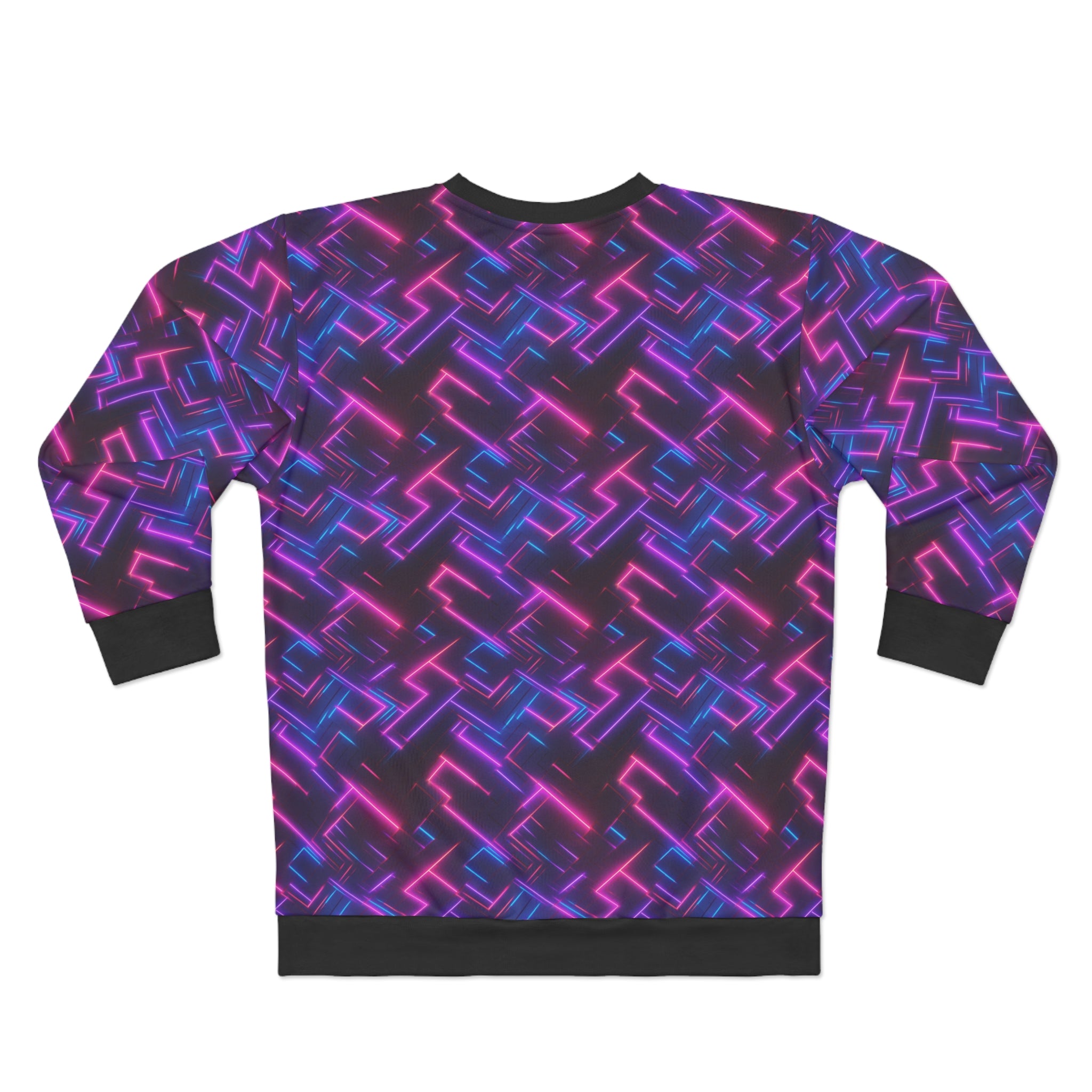 Unisex Sweatshirt (AOP) - Seamless Synthwave Designs 05
