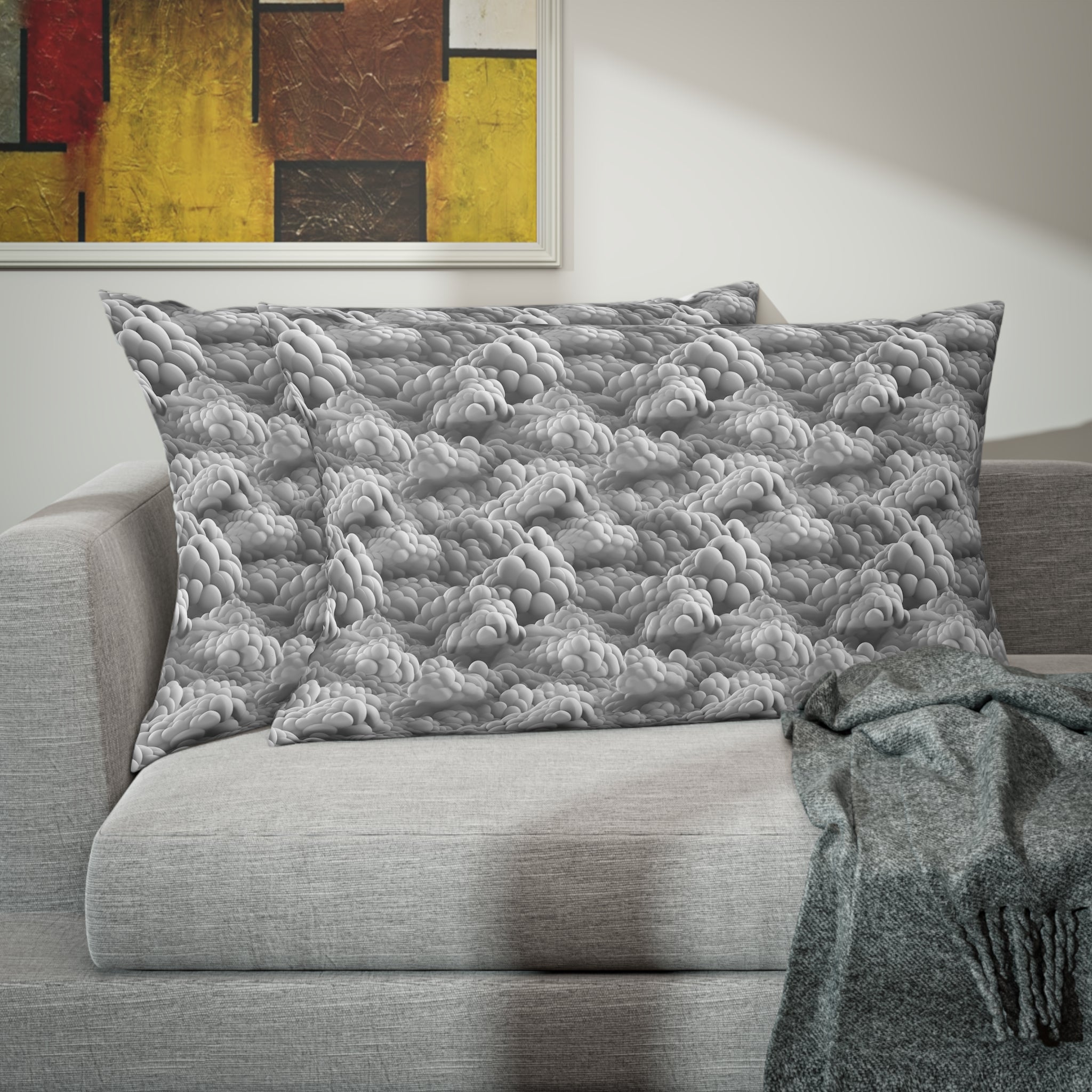 Pillow Sham (AOP) - Seamless Clouds 01