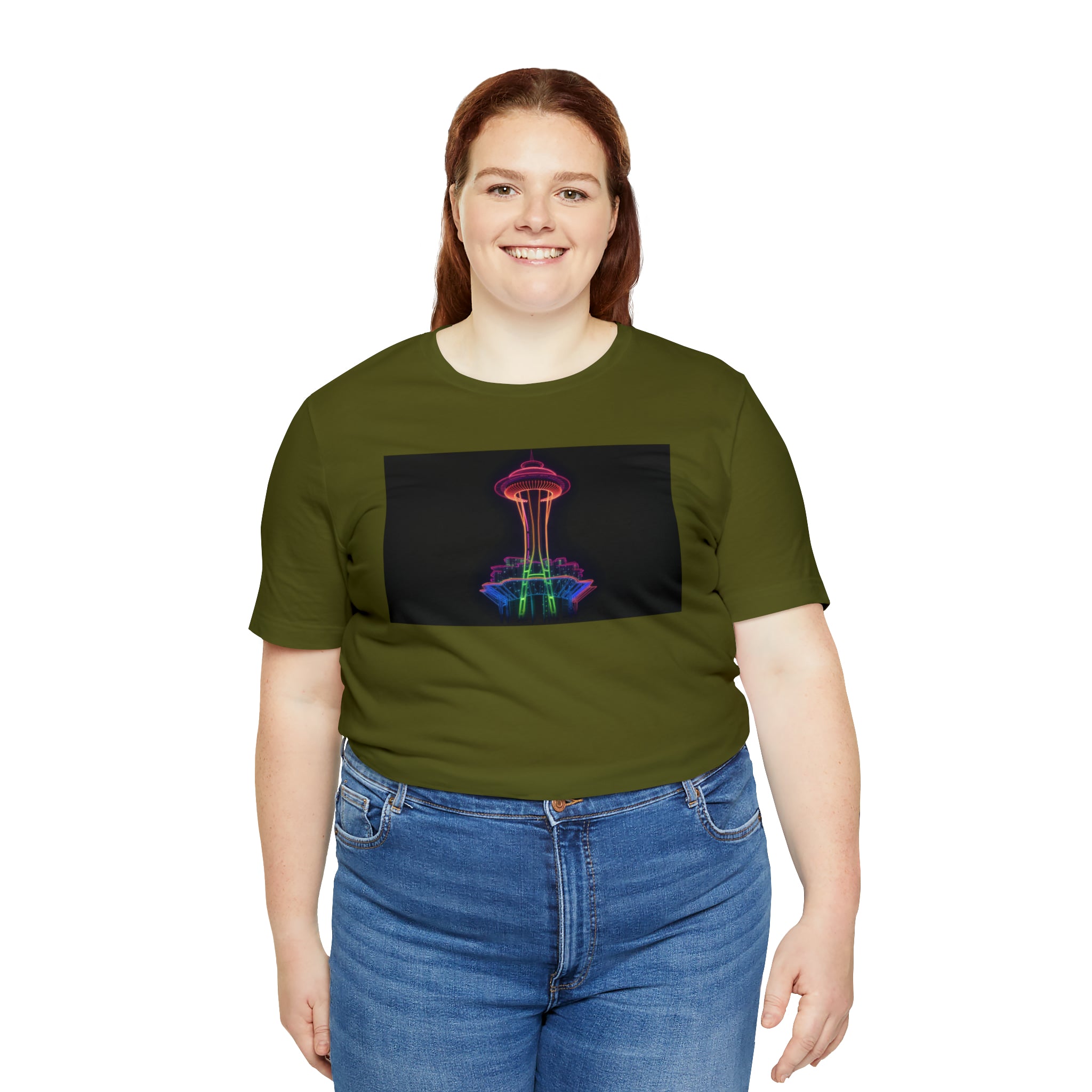 Unisex Jersey Short Sleeve Tee - Space Needle, Seattle, USA