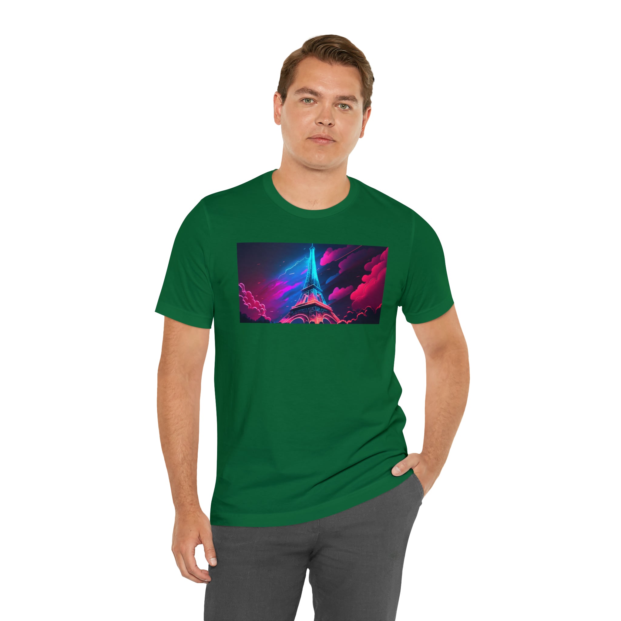 Unisex Jersey Short Sleeve Tee - Eiffel Tower, France