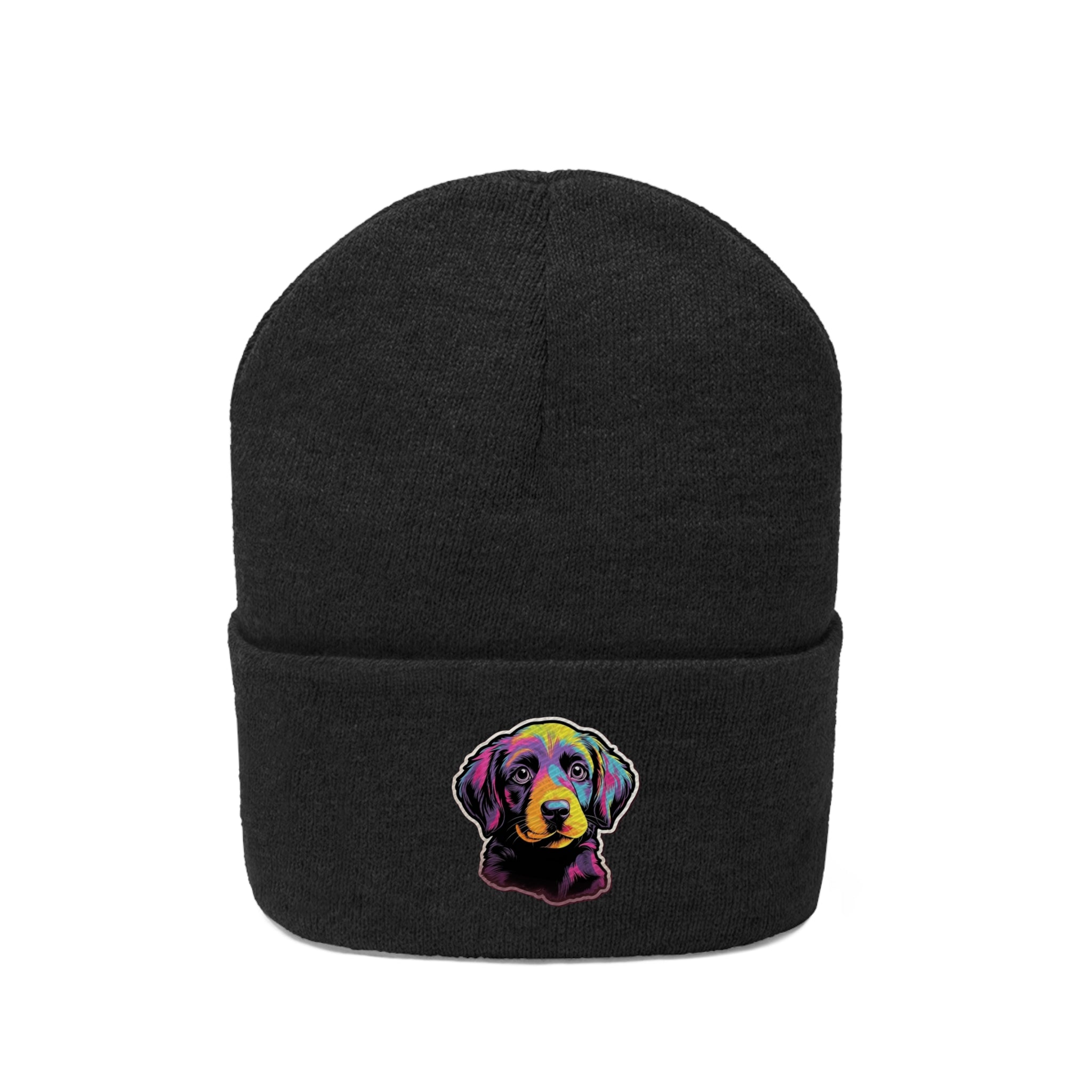 Knit Beanie - Puppy Pop Art 03