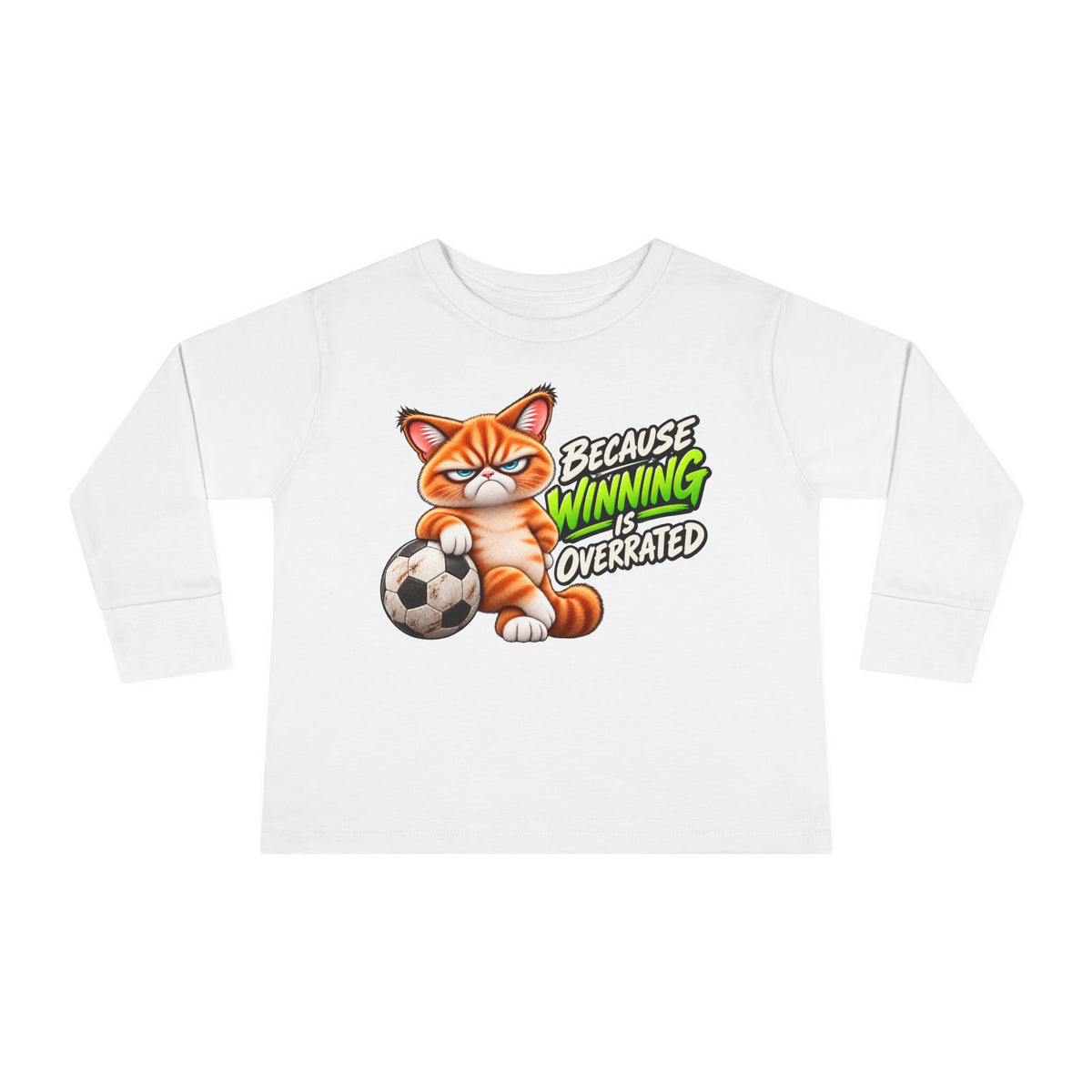 Because Winning is Overrated - Mildly Feral - Toddler Long Sleeve Tee