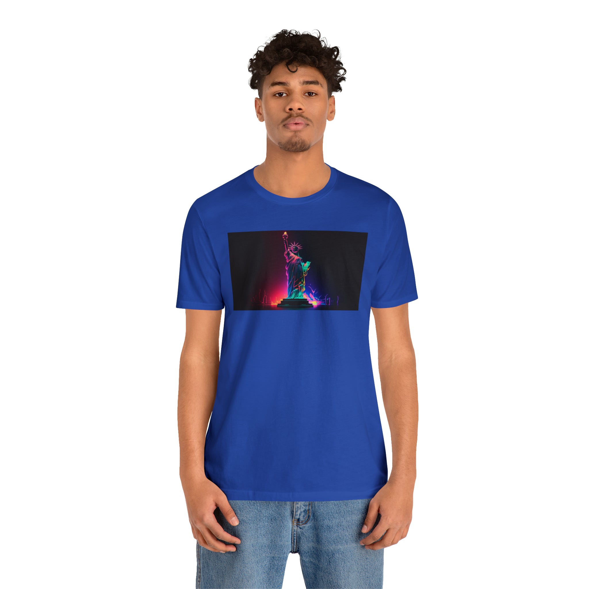 Unisex Jersey Short Sleeve Tee - Statue of Liberty, New York, USA