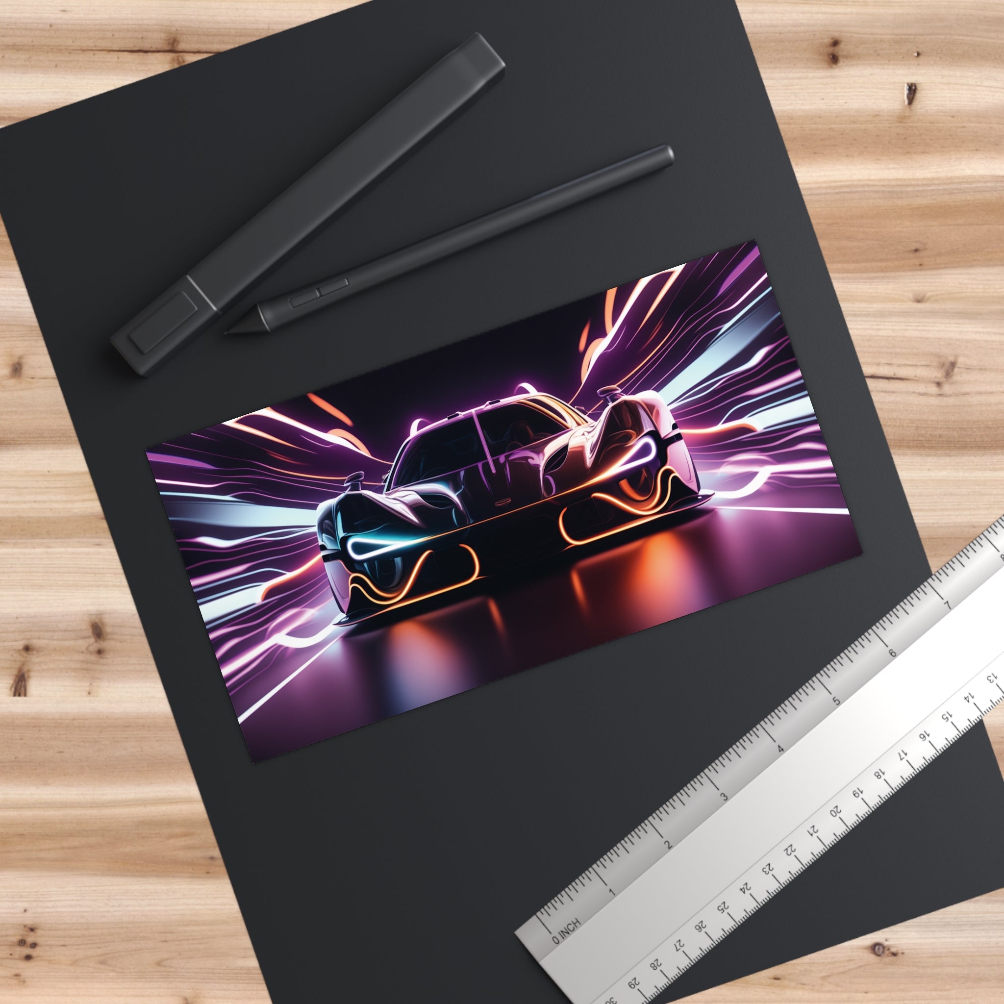 Bumper Stickers - Neon Car Design 01