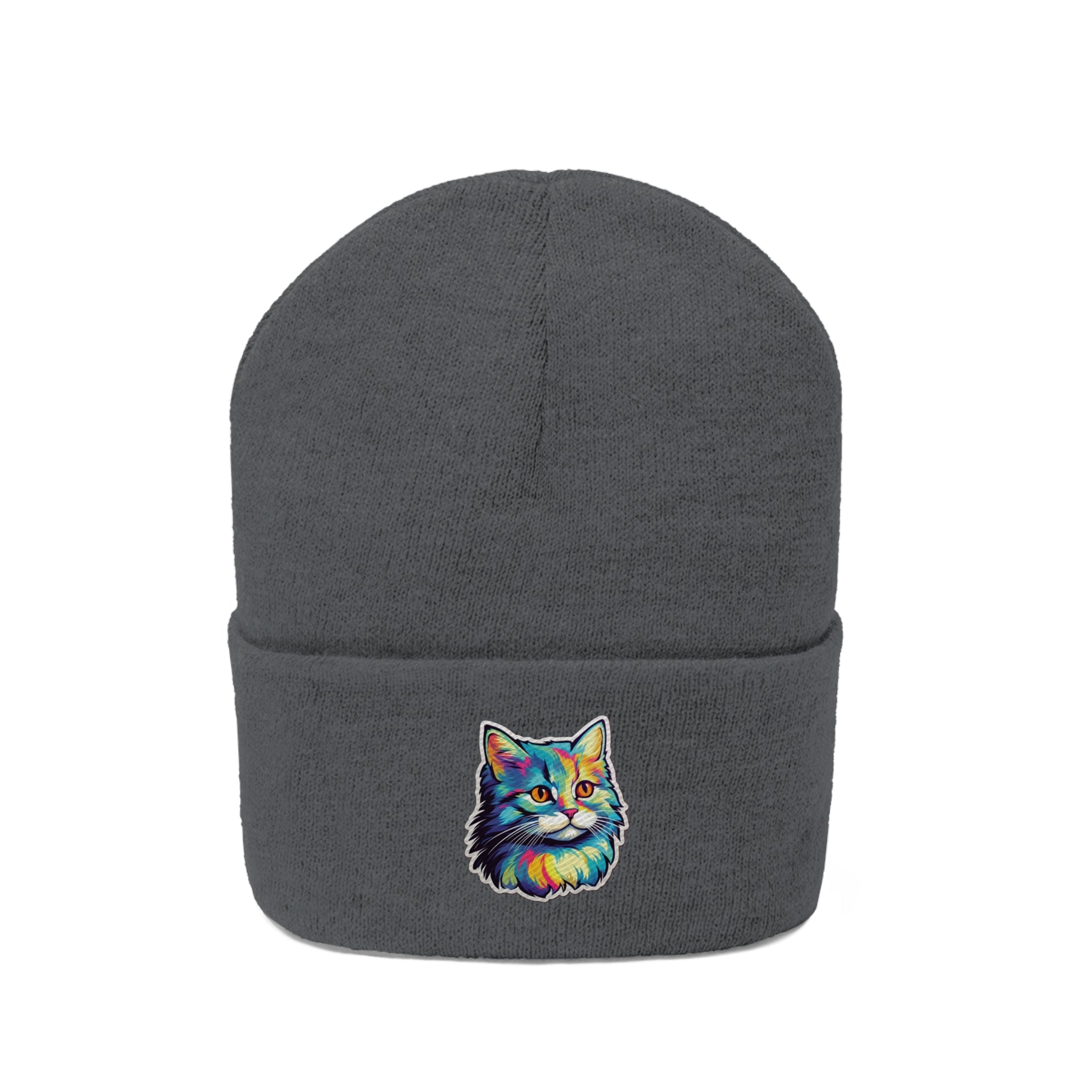 Knit Beanie - Kitten Pop Art 01