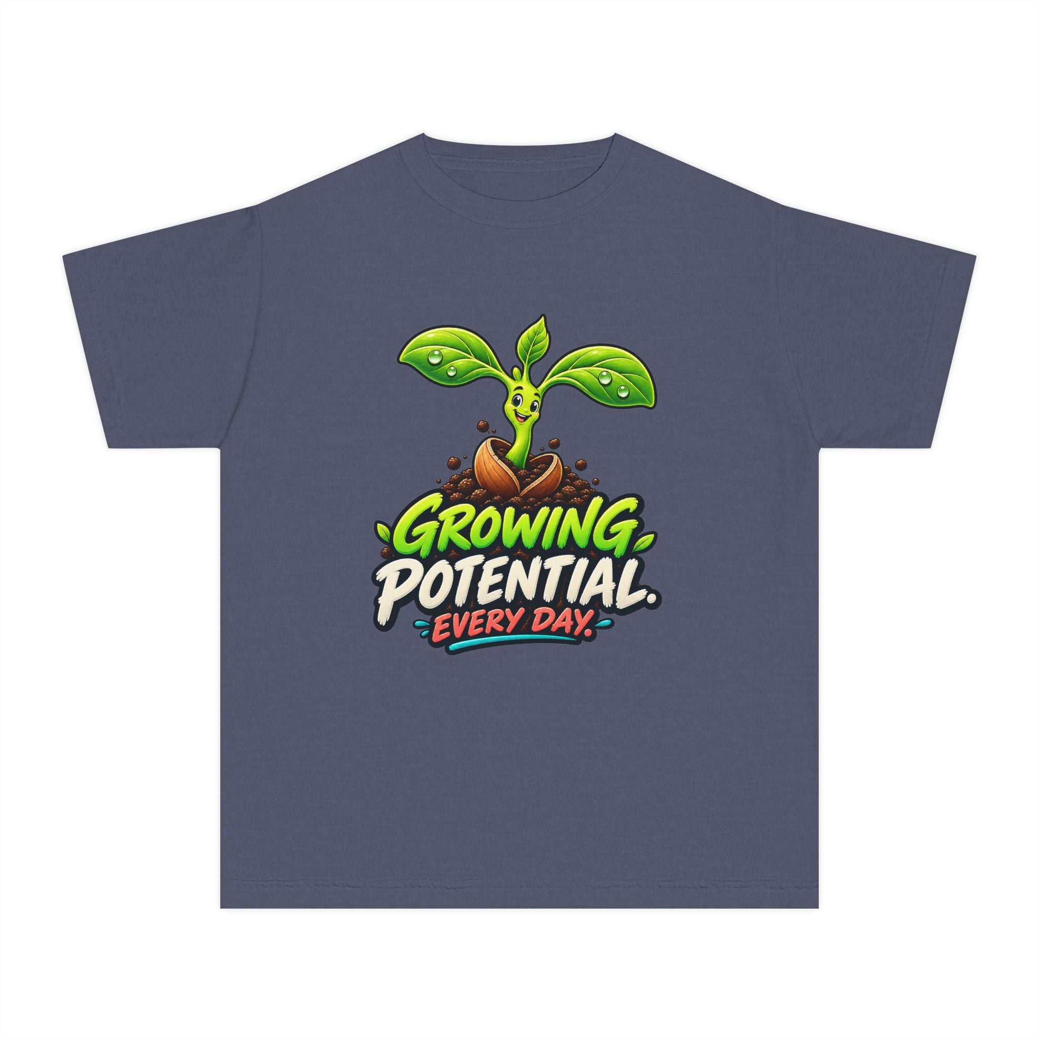 Youth Midweight Cotton Tee - Growing Seedling