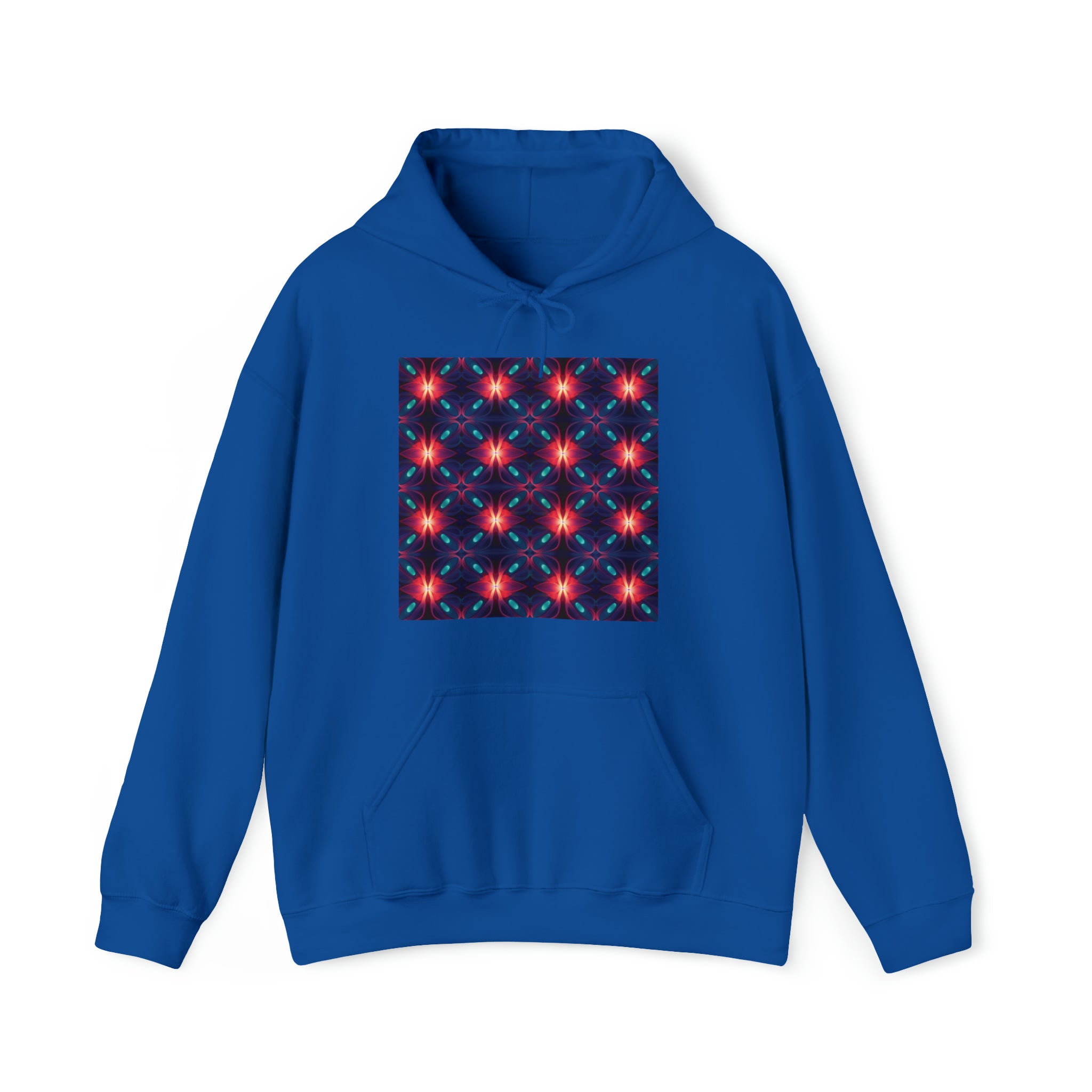 Unisex Heavy Blend™ Hooded Sweatshirt - Abstract Neon Designs 04