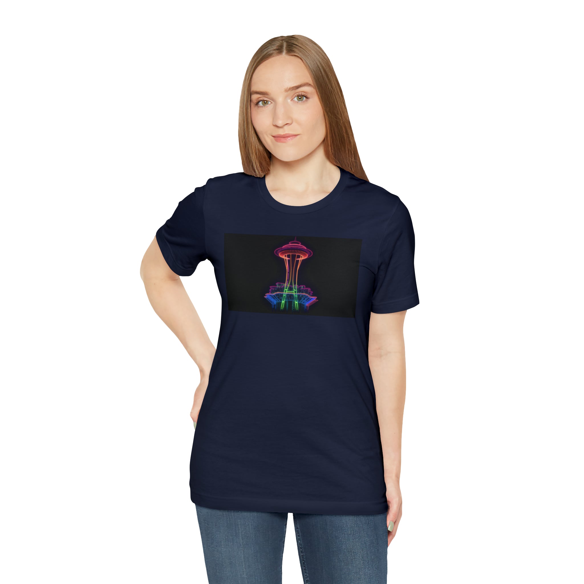 Unisex Jersey Short Sleeve Tee - Space Needle, Seattle, USA