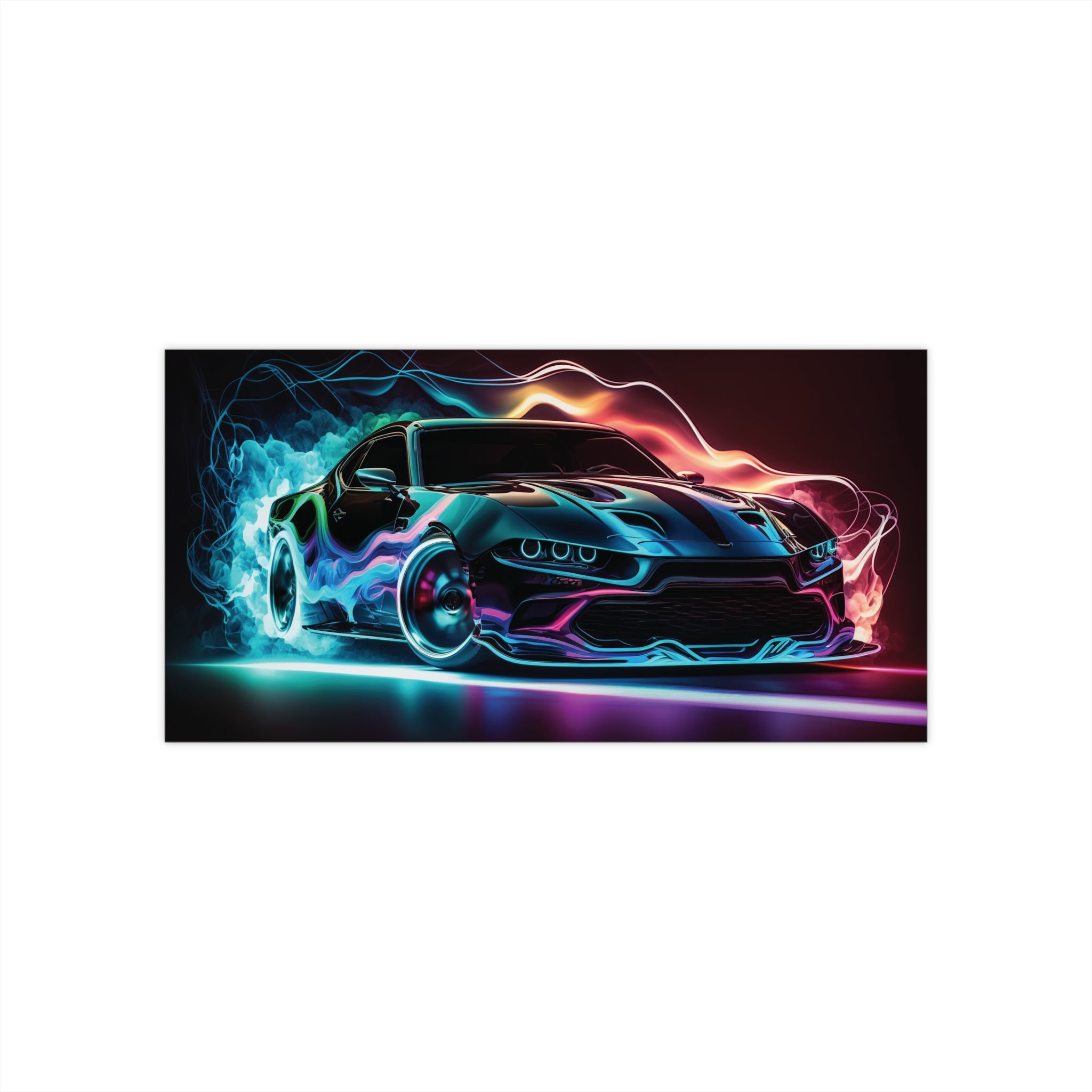 Bumper Stickers - Neon Car Design 09
