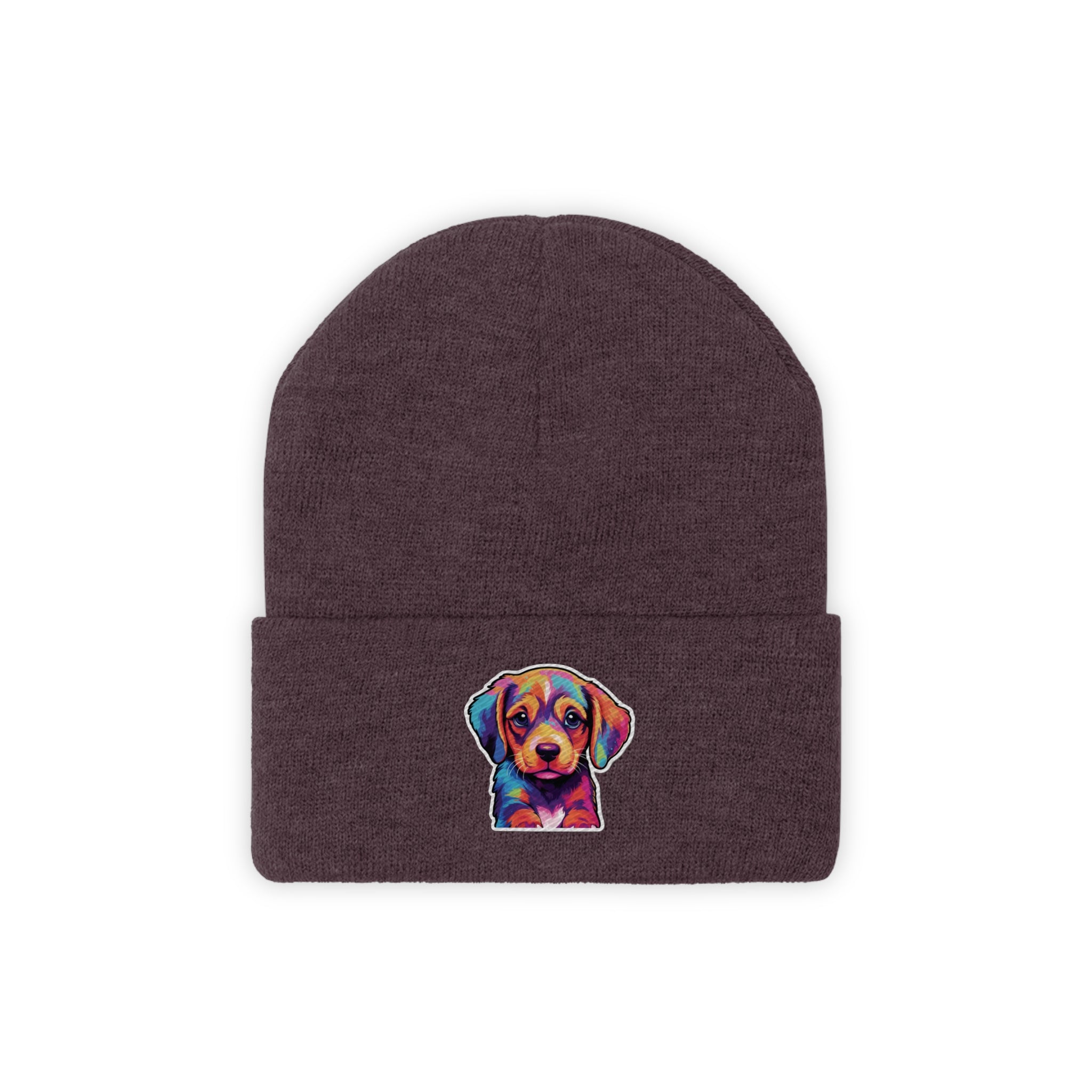 Knit Beanie - Puppy Pop Art 05