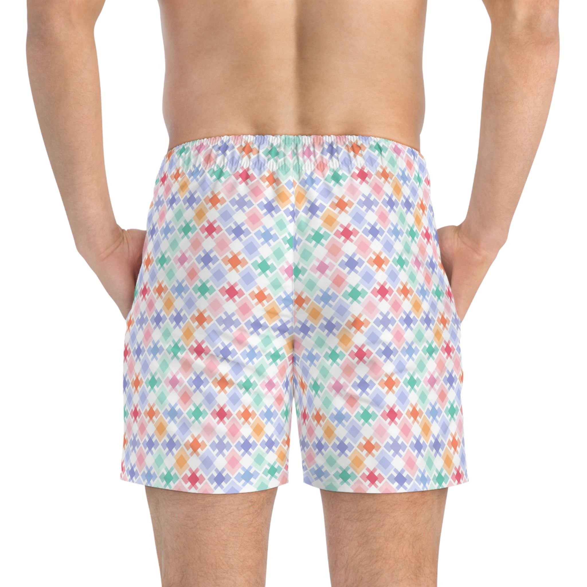 Swim Trunks (AOP) - Seamless Minimalistic Designs 04