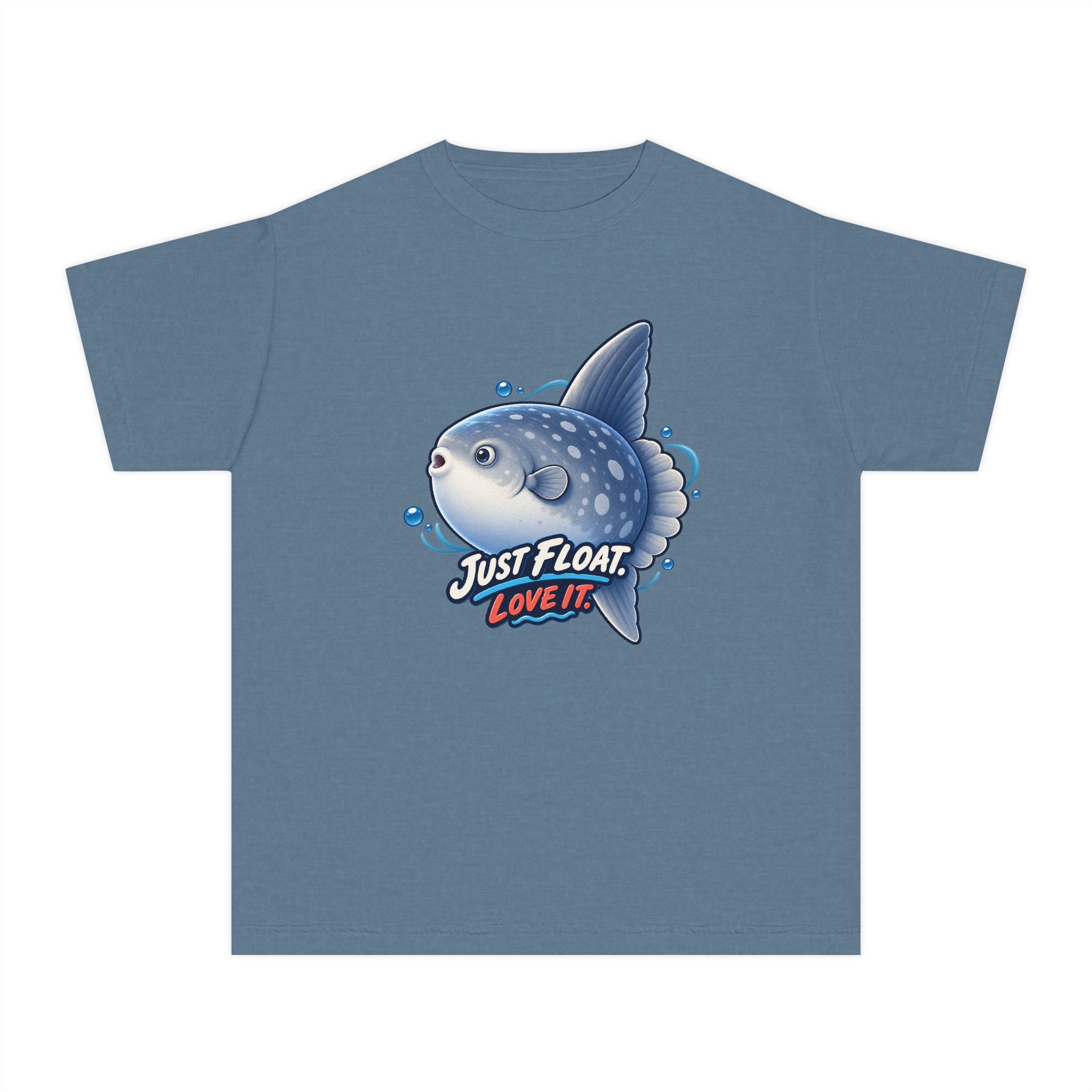 Youth Midweight Cotton Tee - Sunfish drifting