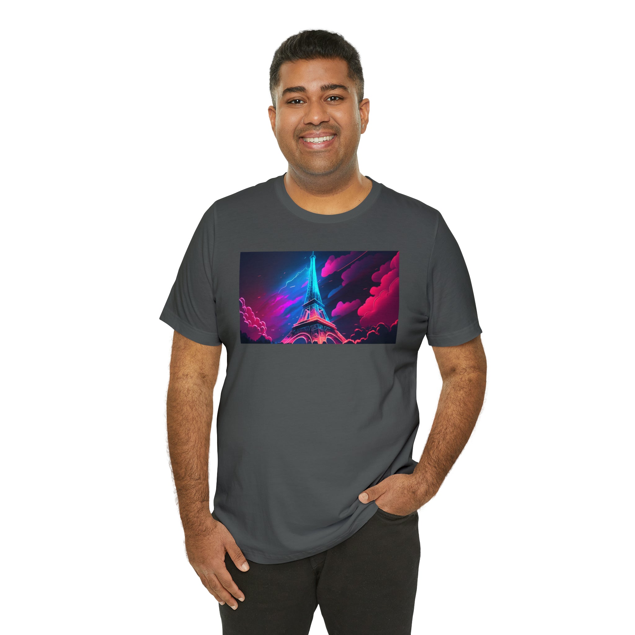 Unisex Jersey Short Sleeve Tee - Eiffel Tower, France
