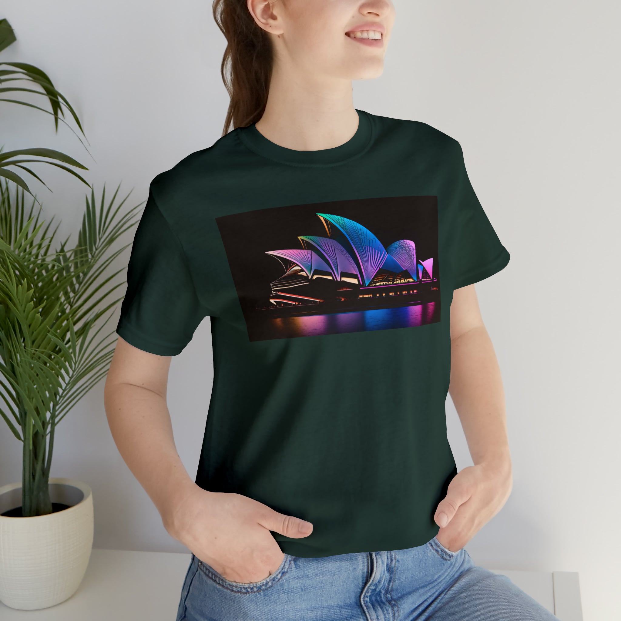 Unisex Jersey Short Sleeve Tee - Sydney Opera House, Australia