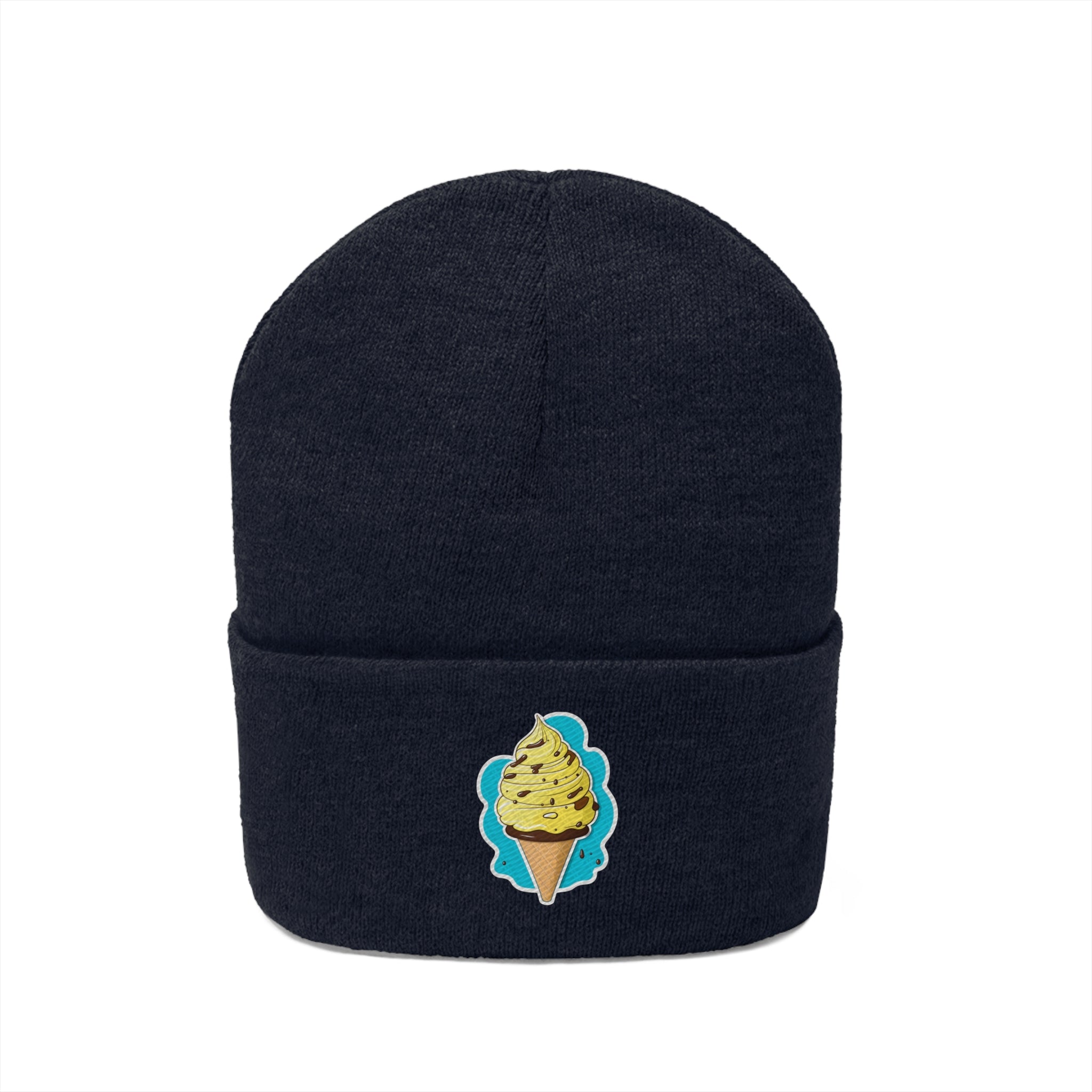 Knit Beanie - Ice-cream Pop Art 01