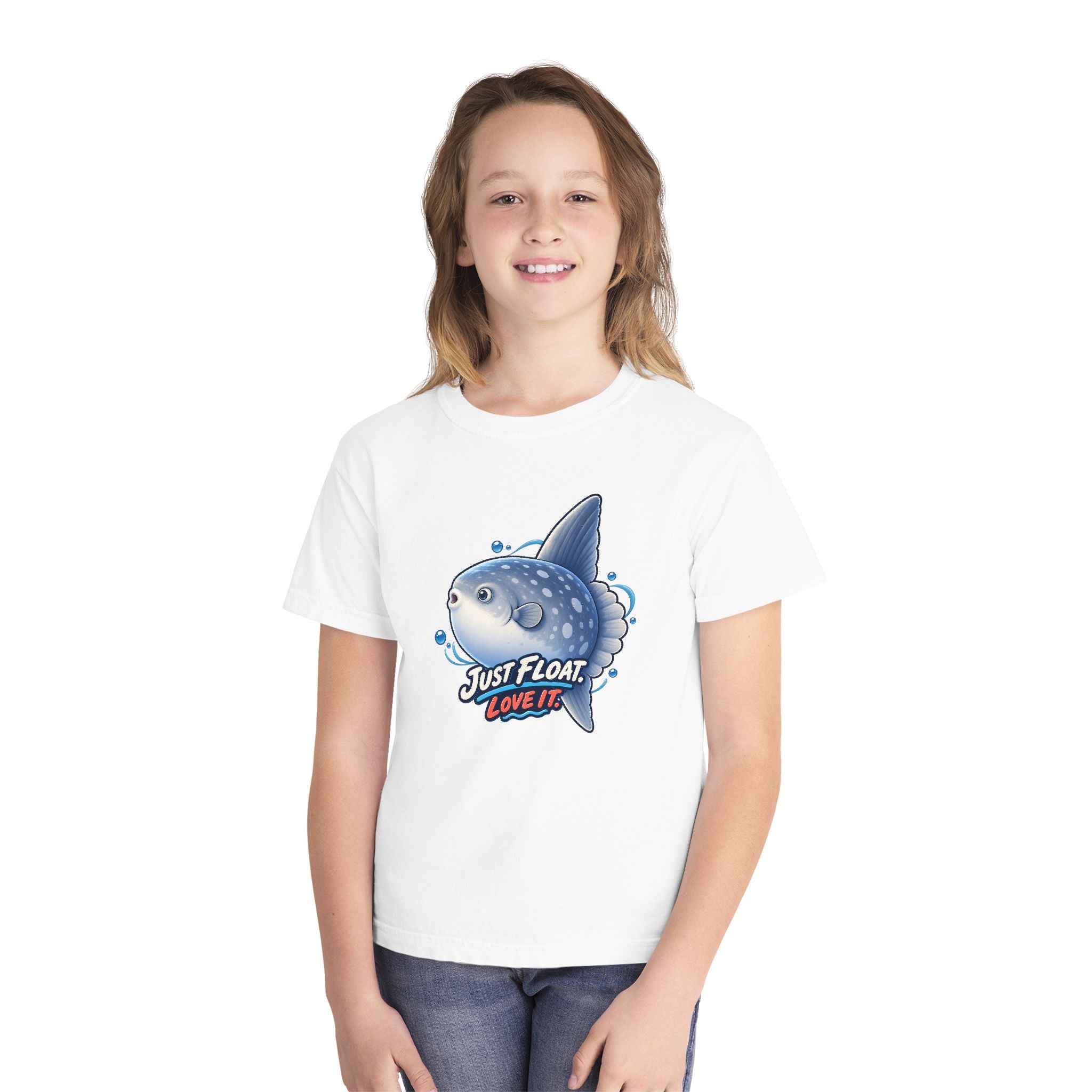 Youth Midweight Cotton Tee - Sunfish drifting