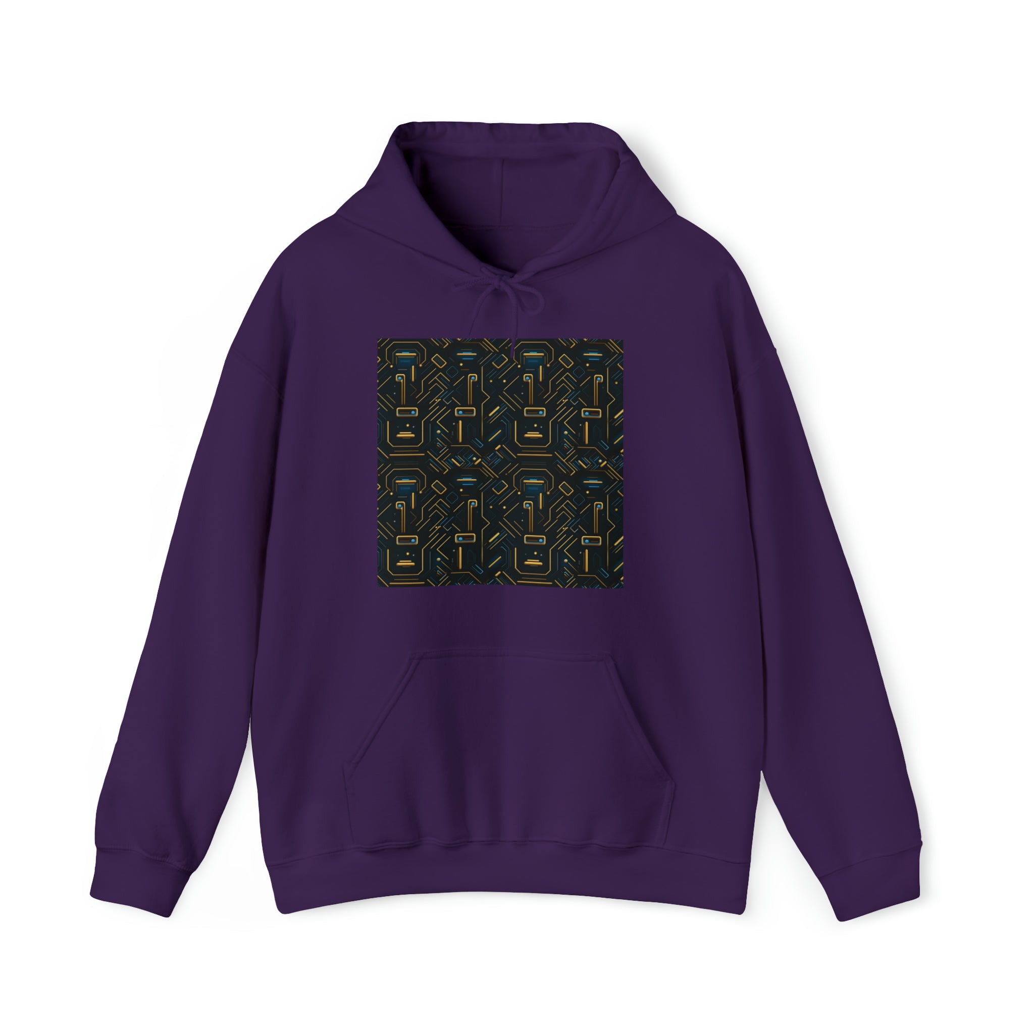 Unisex Heavy Blend™ Hooded Sweatshirt - Abstract Neon Designs 05