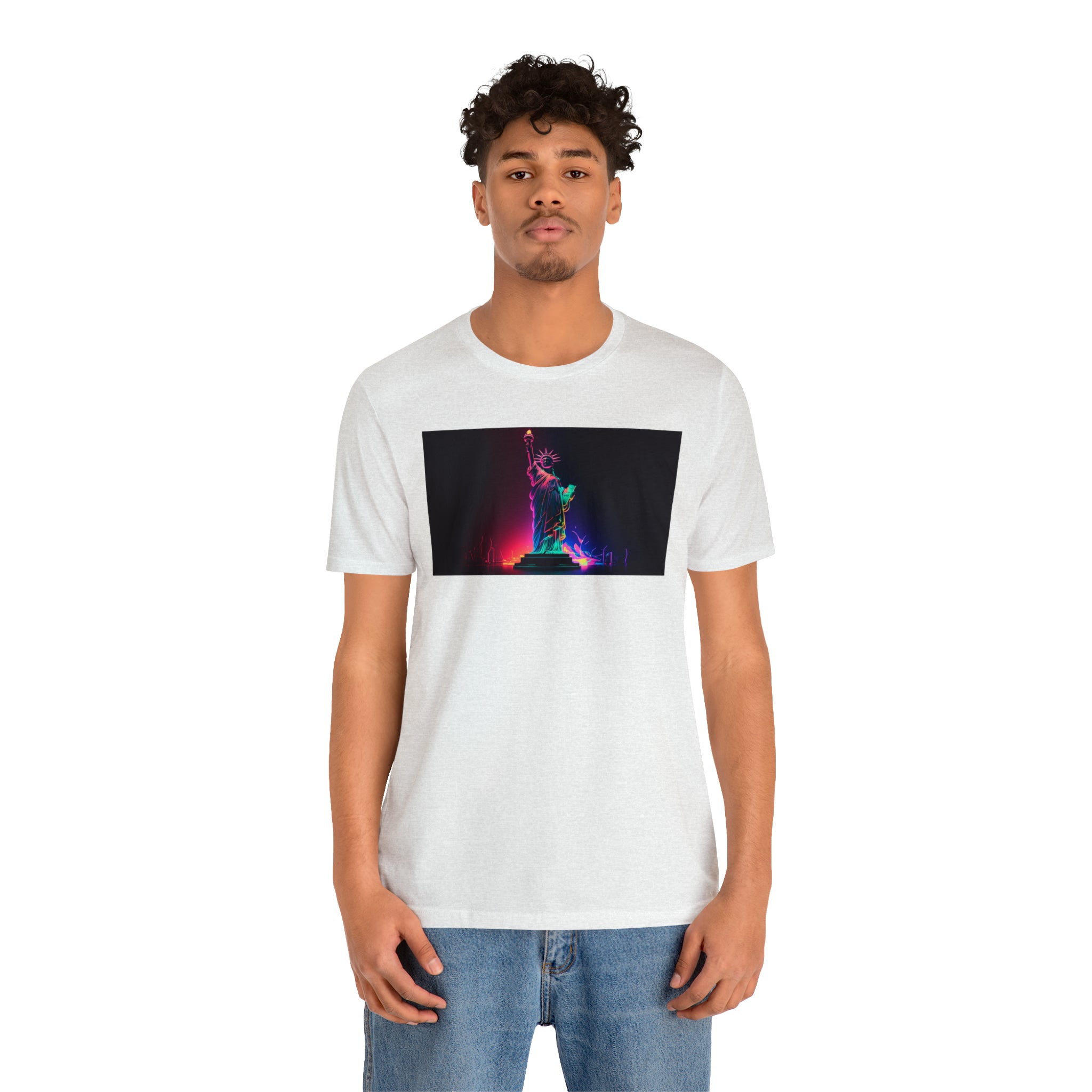 Unisex Jersey Short Sleeve Tee - Statue of Liberty, New York, USA