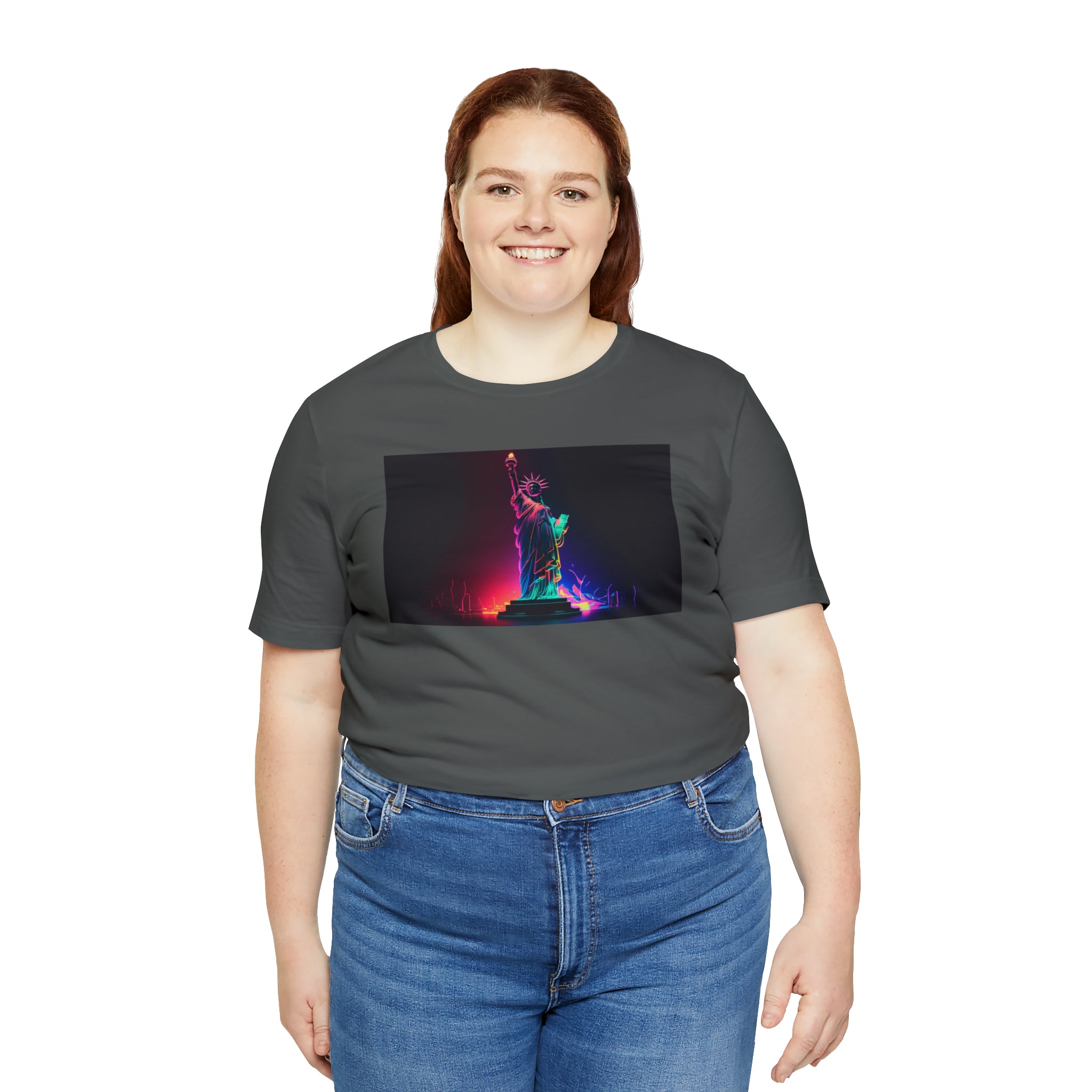 Unisex Jersey Short Sleeve Tee - Statue of Liberty, New York, USA