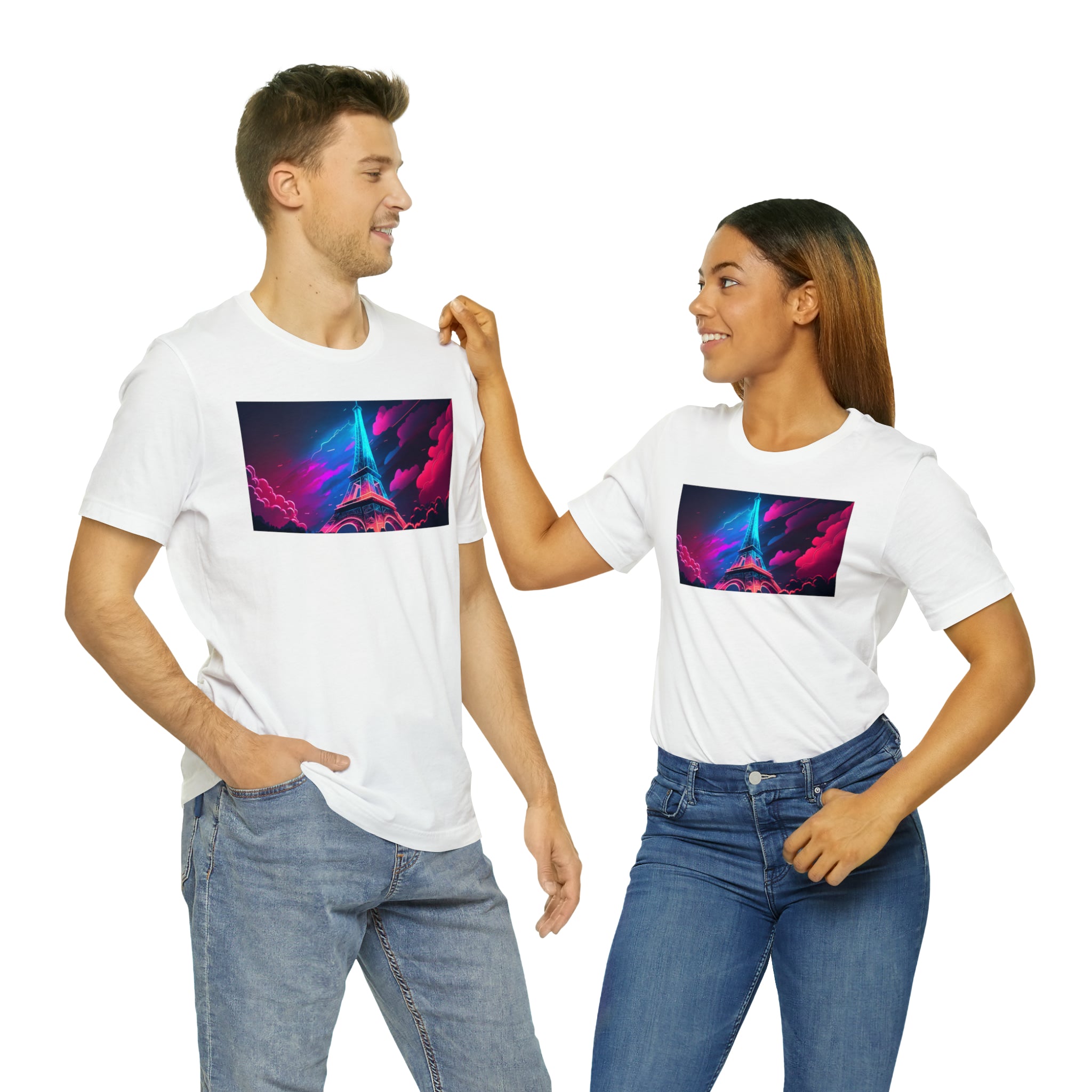 Unisex Jersey Short Sleeve Tee - Eiffel Tower, France