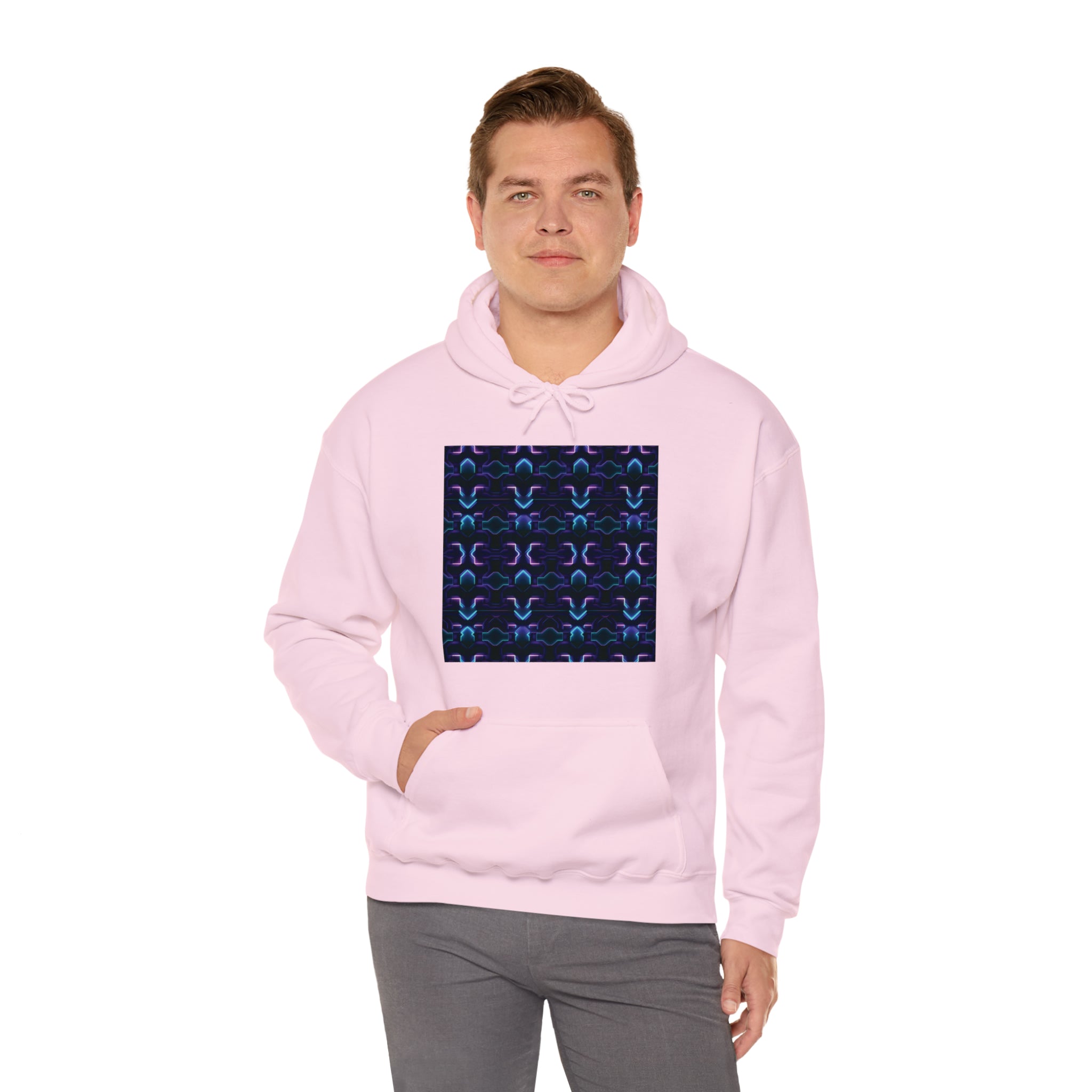 Unisex Heavy Blend™ Hooded Sweatshirt - Abstract Neon Designs 06