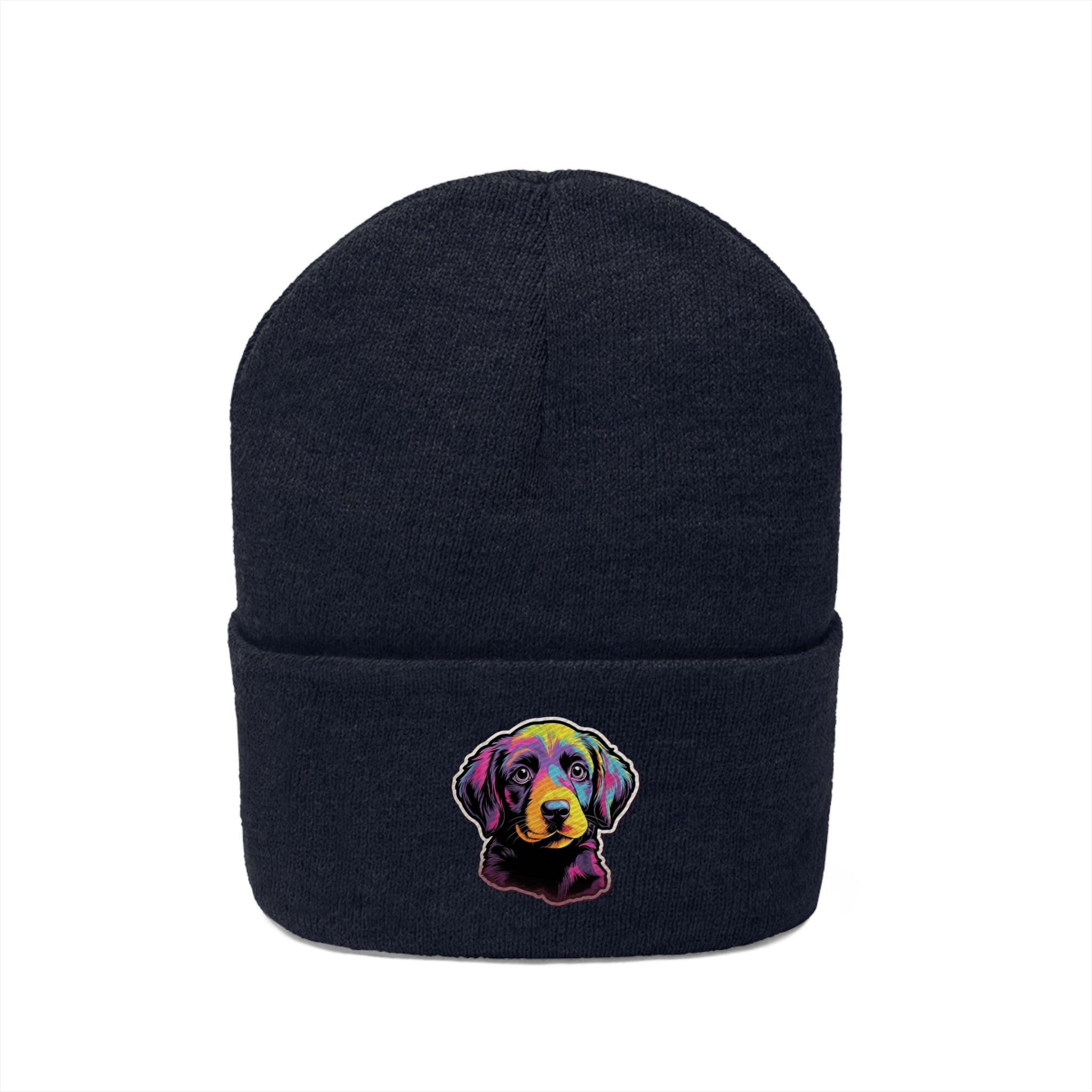 Knit Beanie - Puppy Pop Art 03