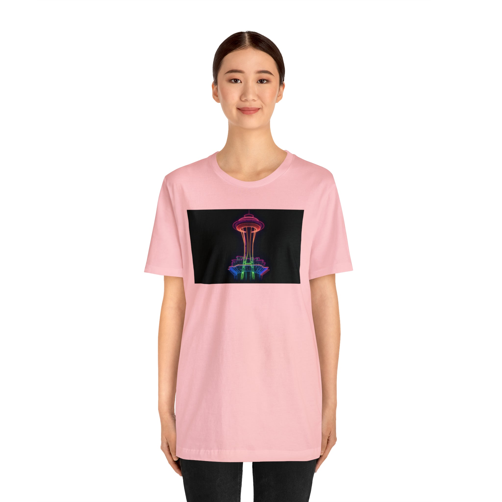Unisex Jersey Short Sleeve Tee - Space Needle, Seattle, USA